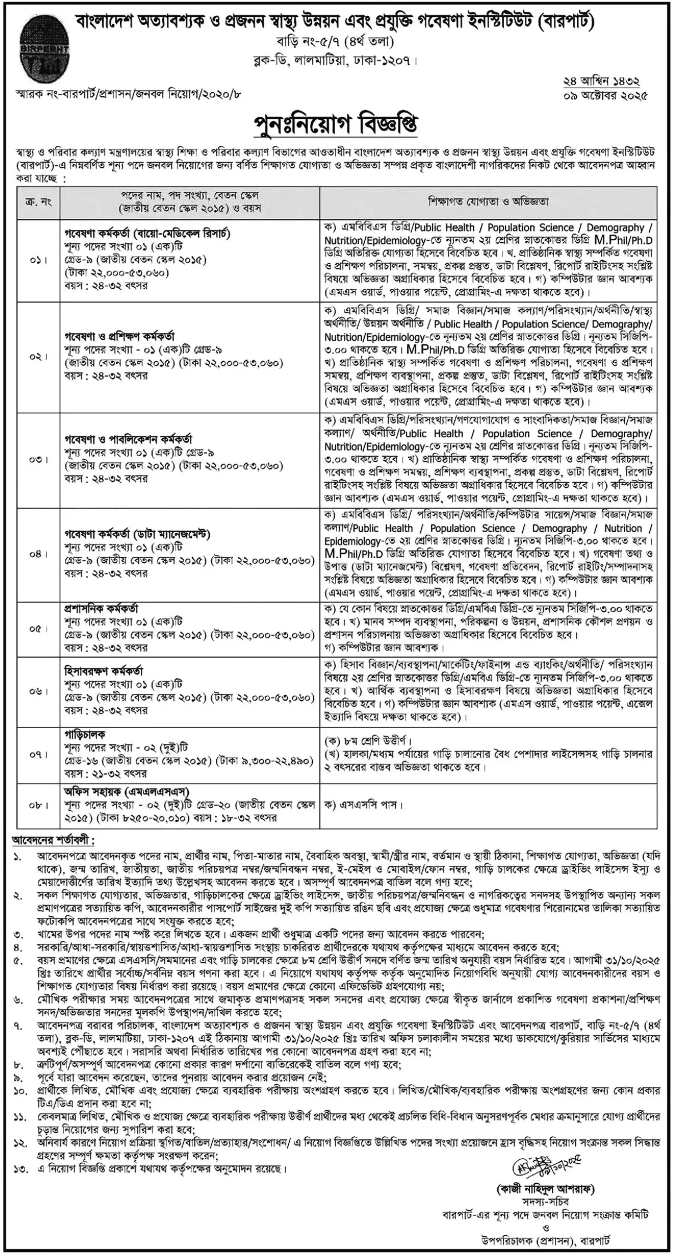 MOHFW Career Opportunity 2025