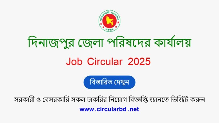 Dinajpur Zilla Parishad Job Opportunity 2025
