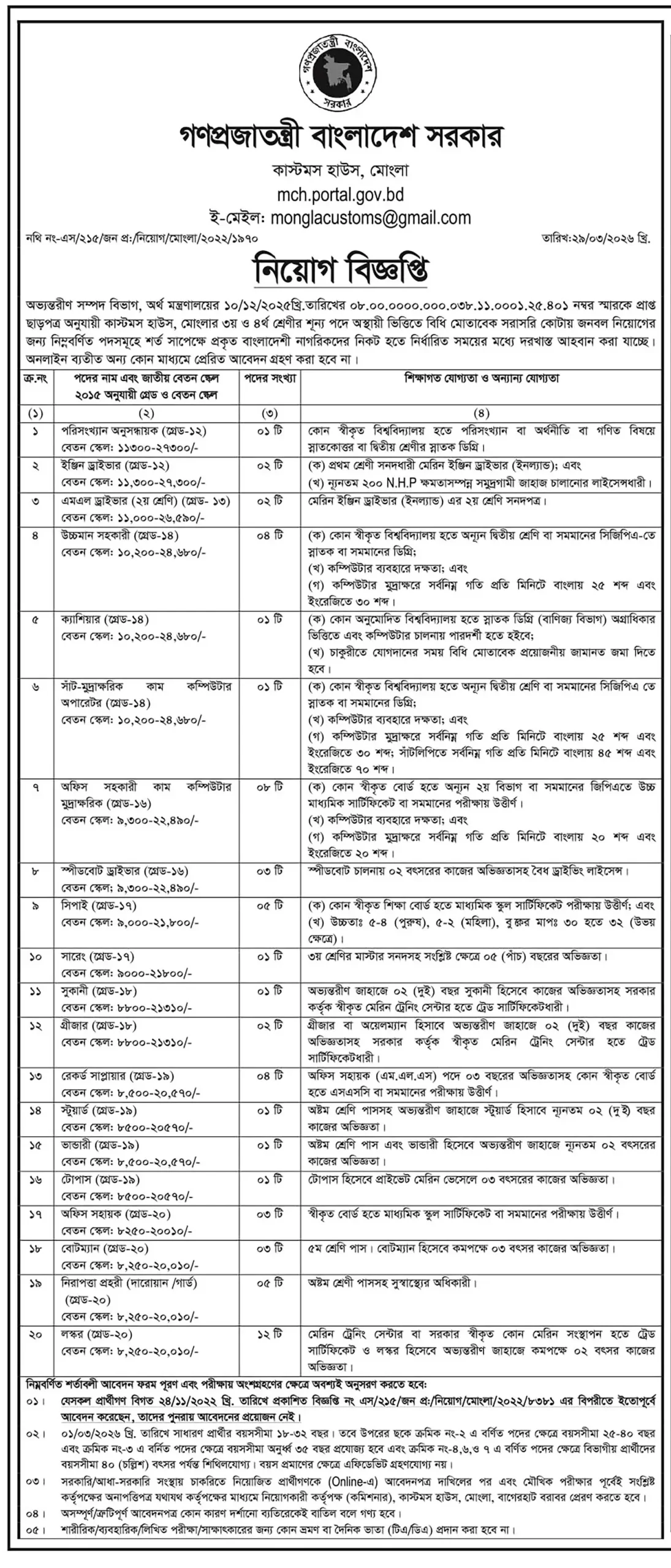 MCH Job Opportunities 2026