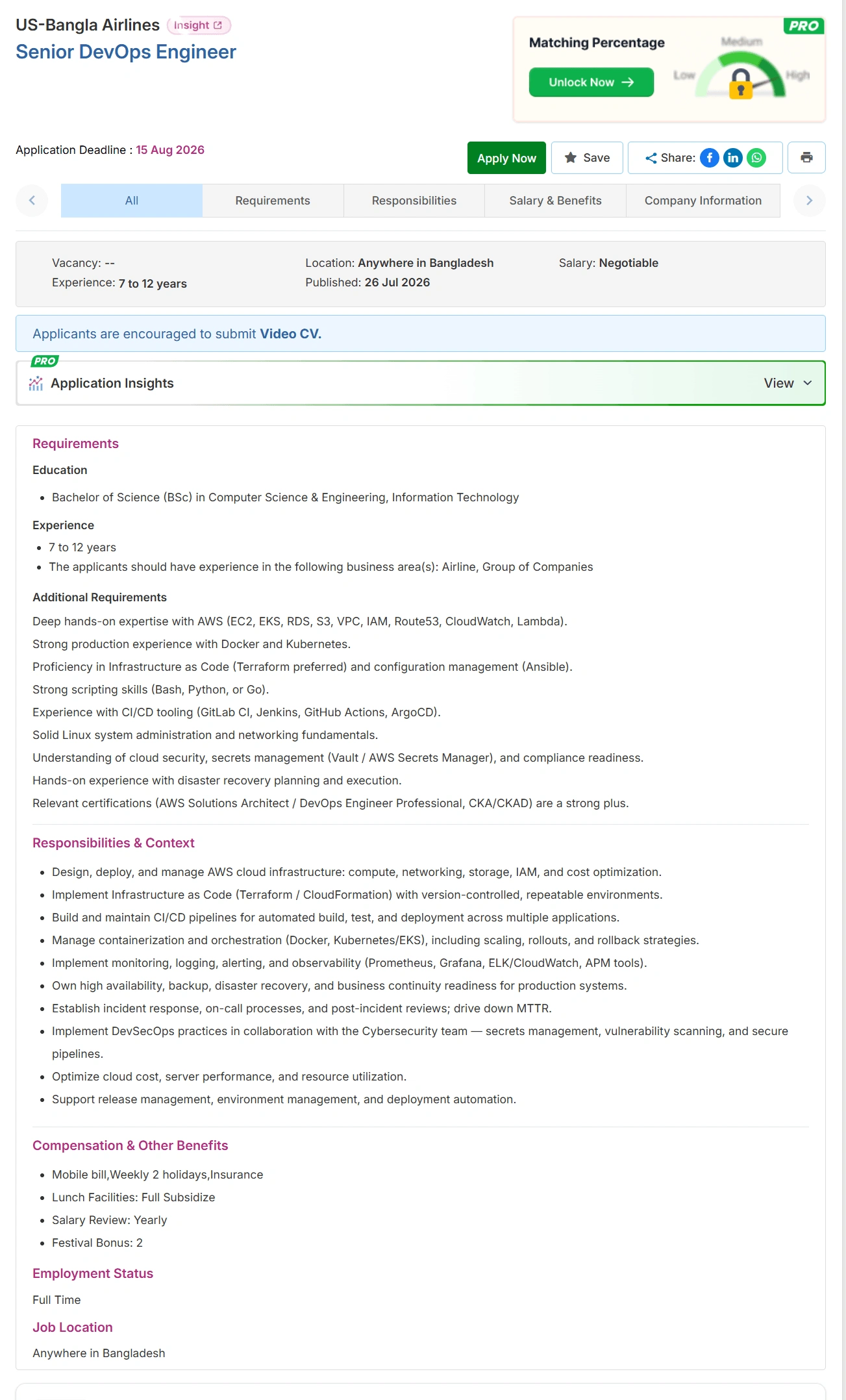 US Bangla Airlines Job Opportunities 2026