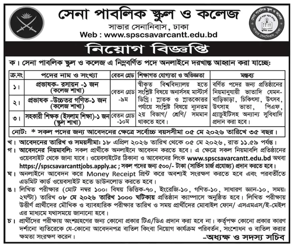 All Public School and College Job Opportunities 2026