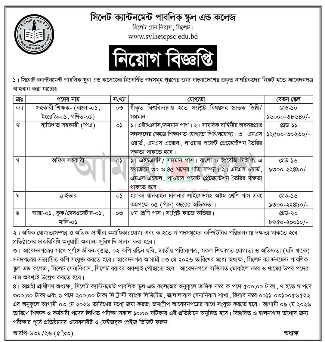 All Public School and College Job Opportunities 2026