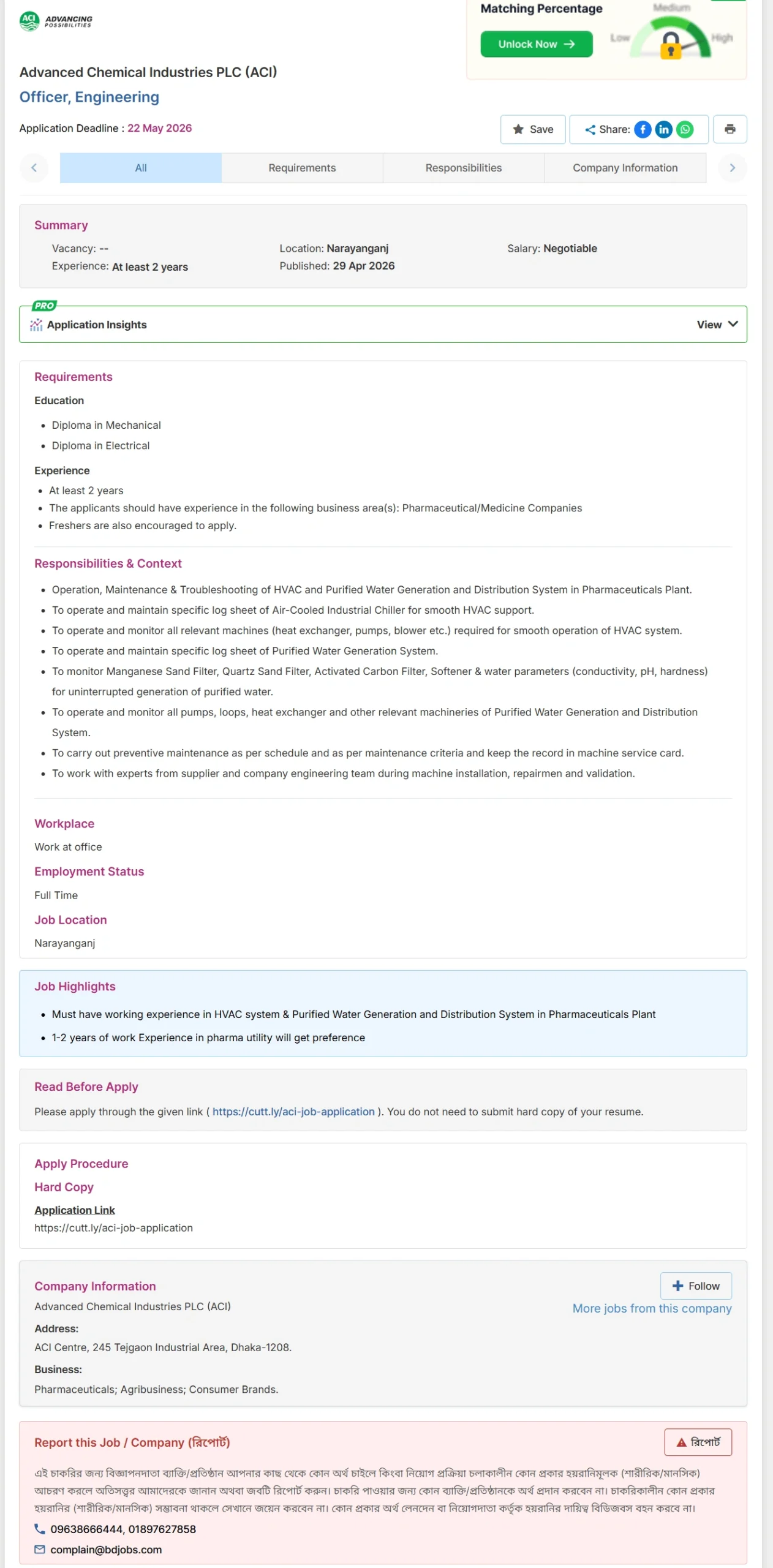 ACI PLC Job Opportunities 2026