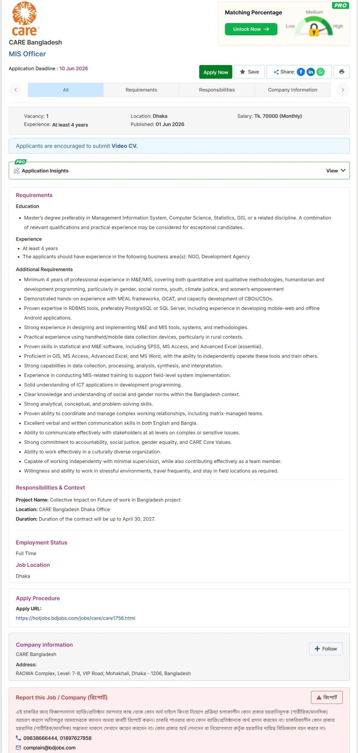 CARE Job Opportunities 2026