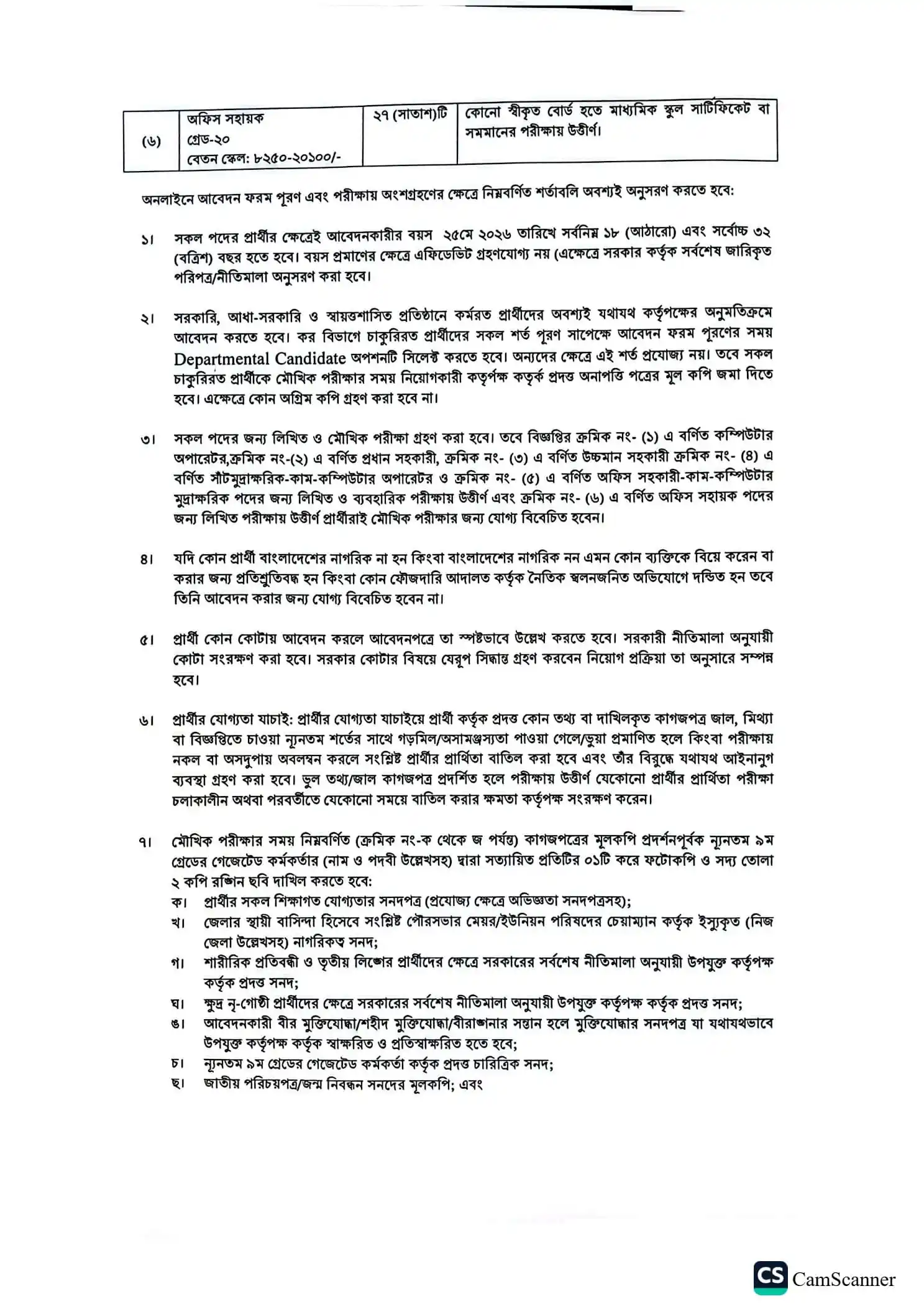 Tax Zone Jashore Job Opportunities 2026