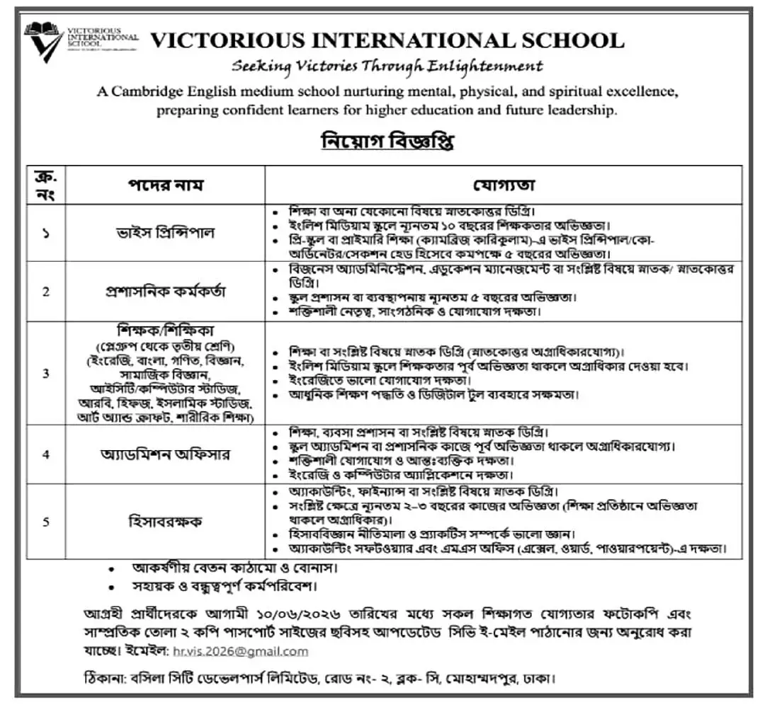 All School and College Job Opportunities 2026