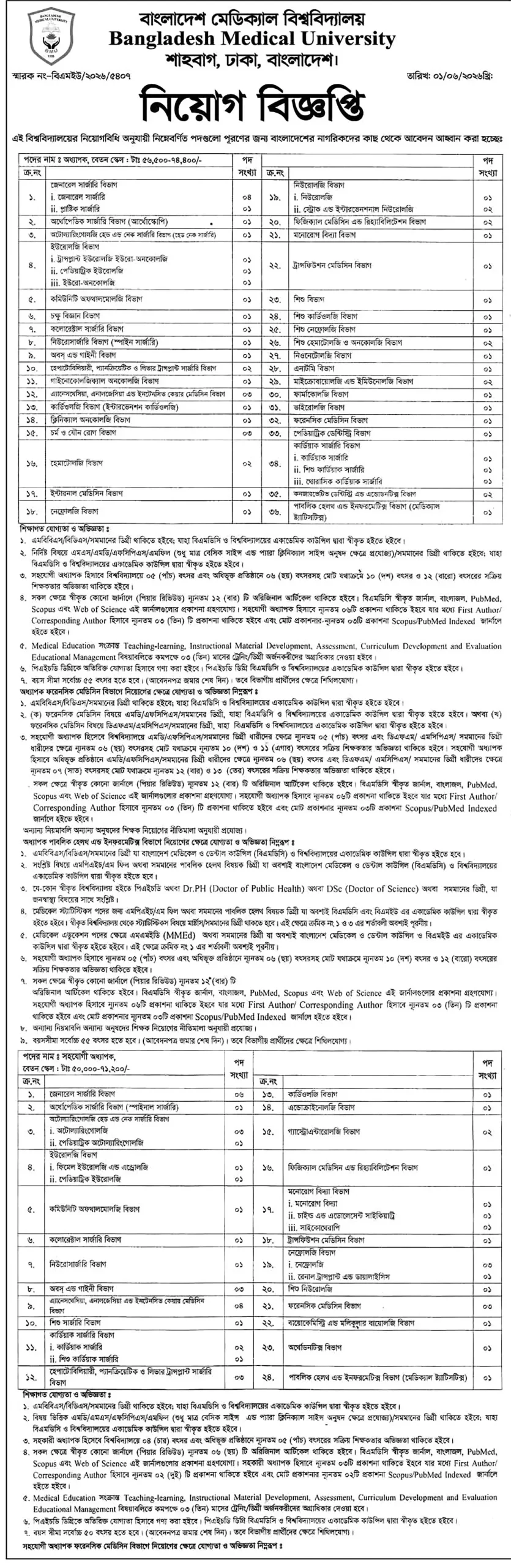BMU Job Opportunities 2026
