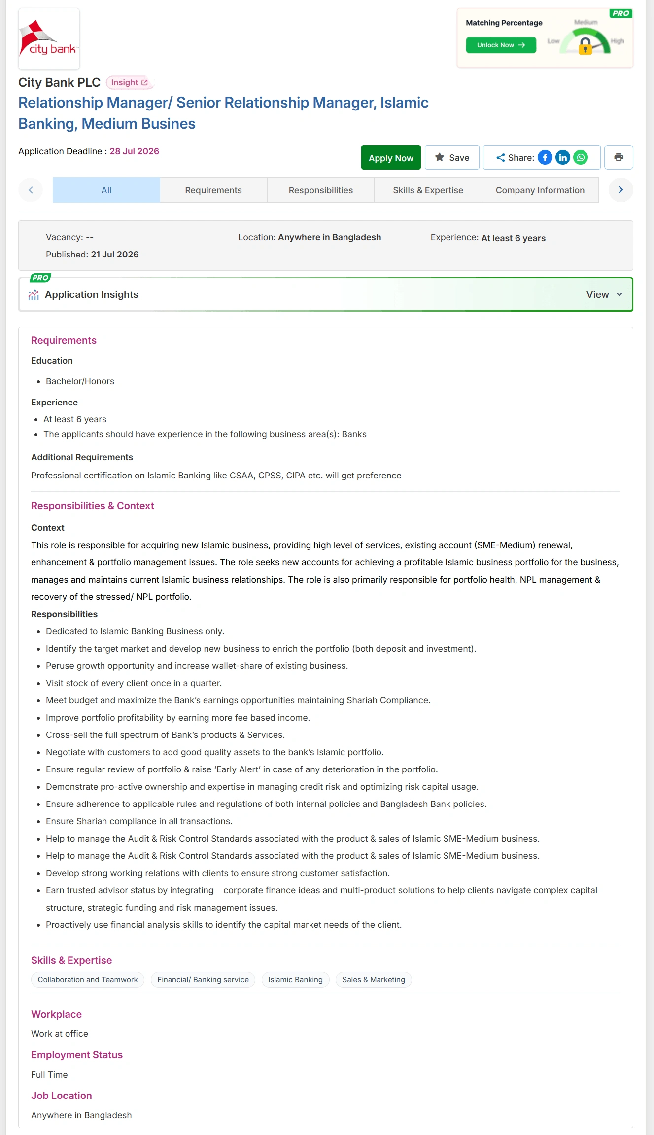  City Bank PLC Job Opportunities 2026 