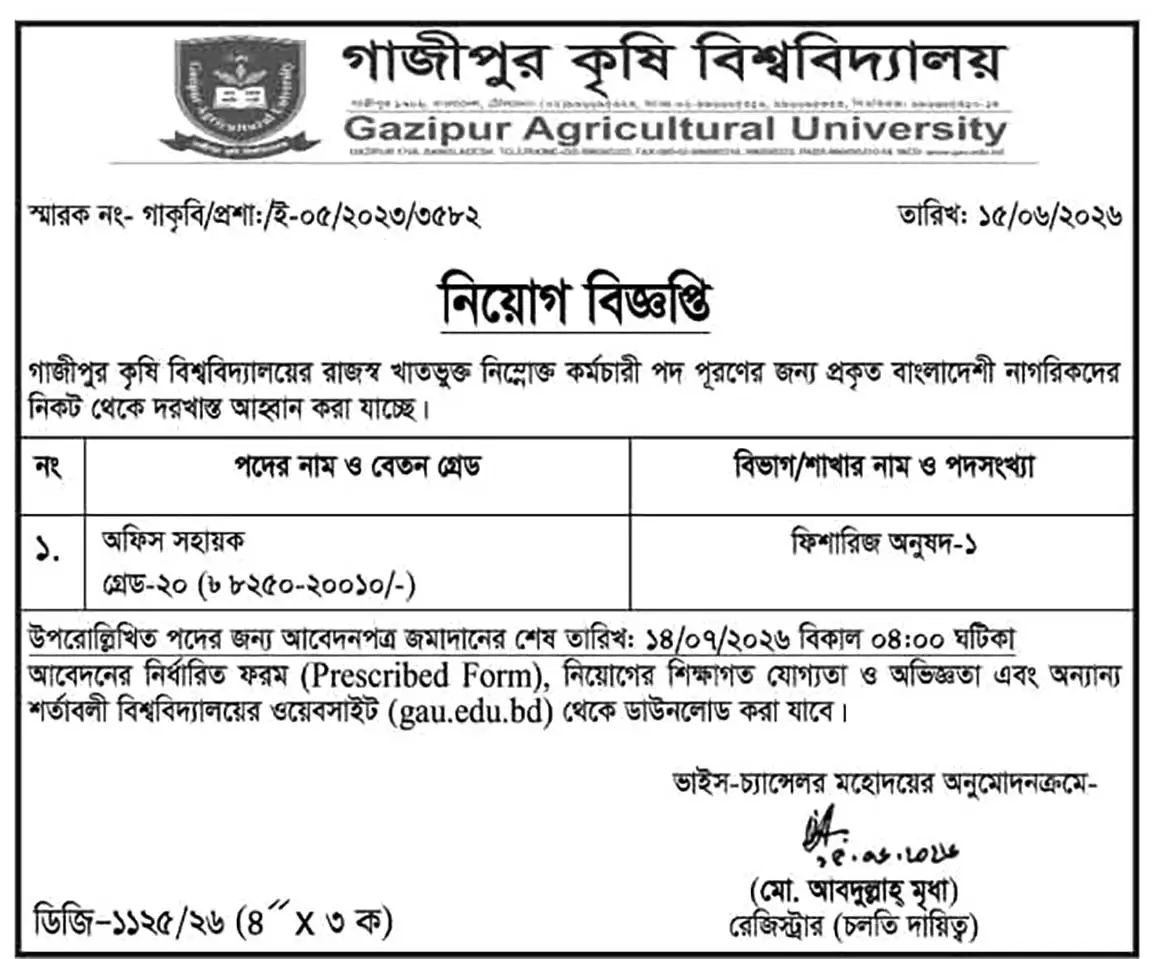 GAU Job Opportunities 2026
