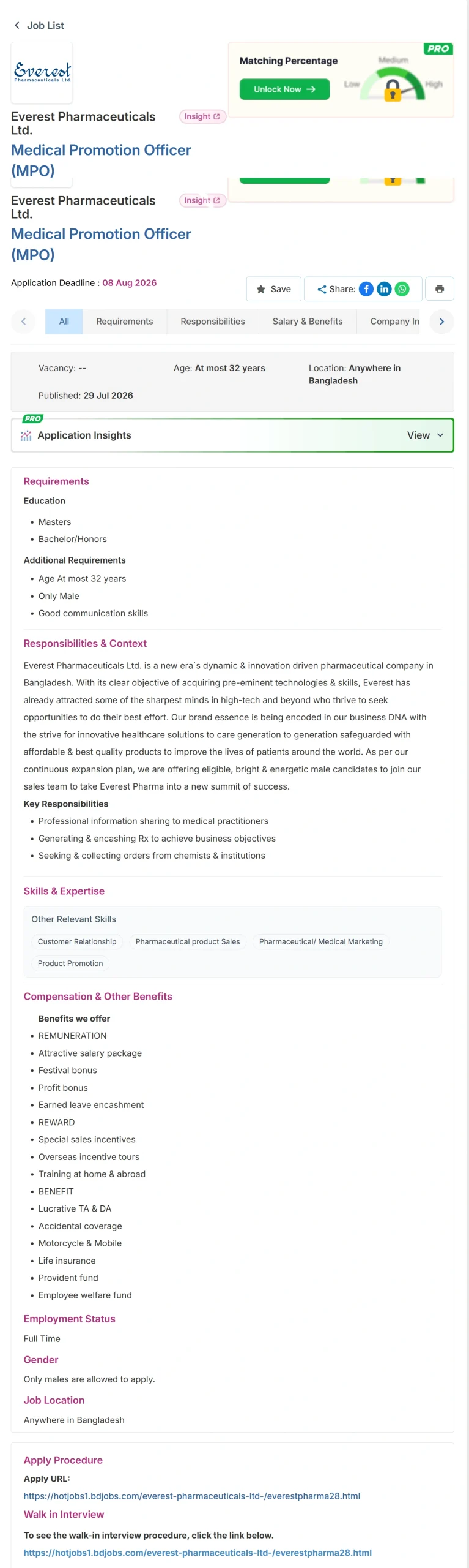 Everest Pharmaceuticals Job Opportunities 2026