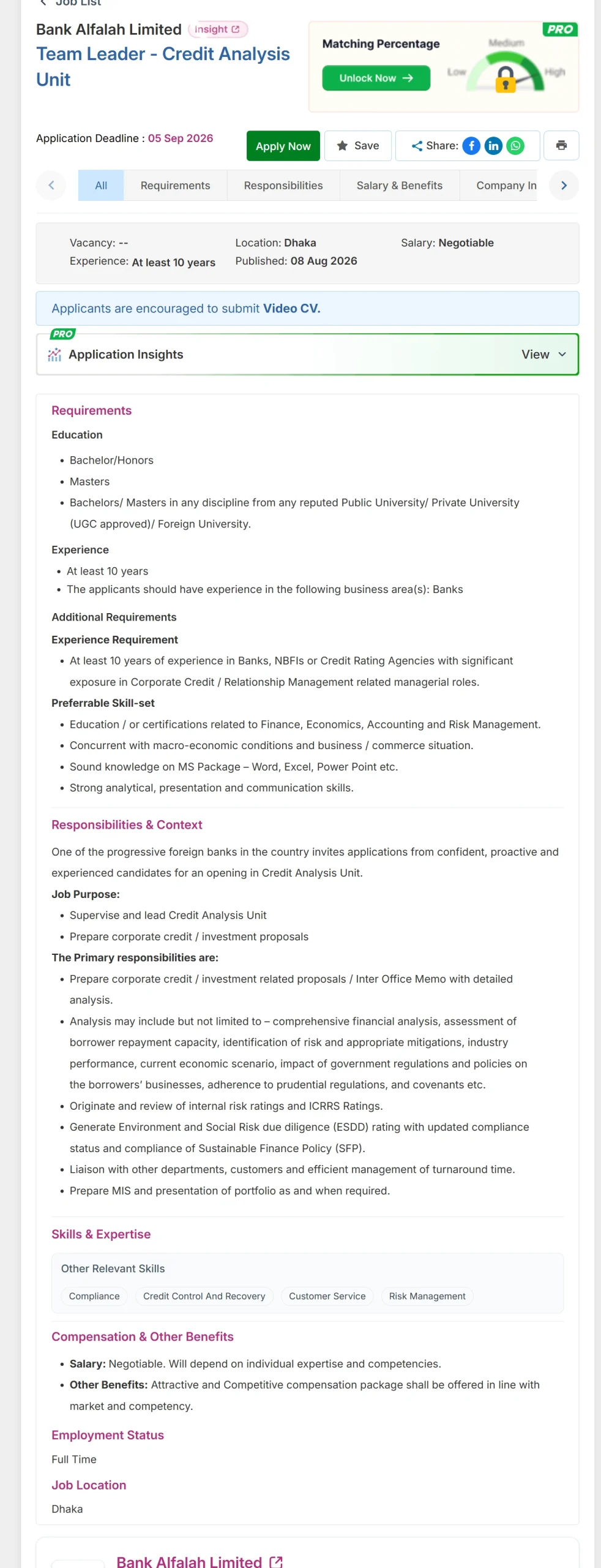Bank Alfalah Job Opportunities 2026