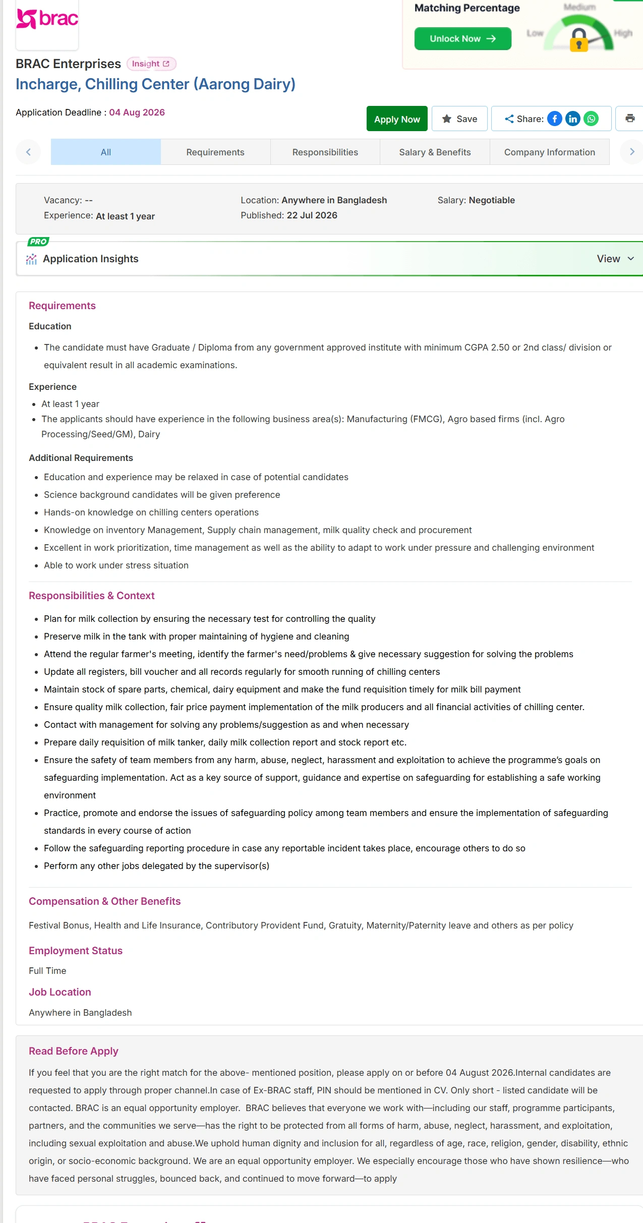 BRAC Job Opportunities 2026