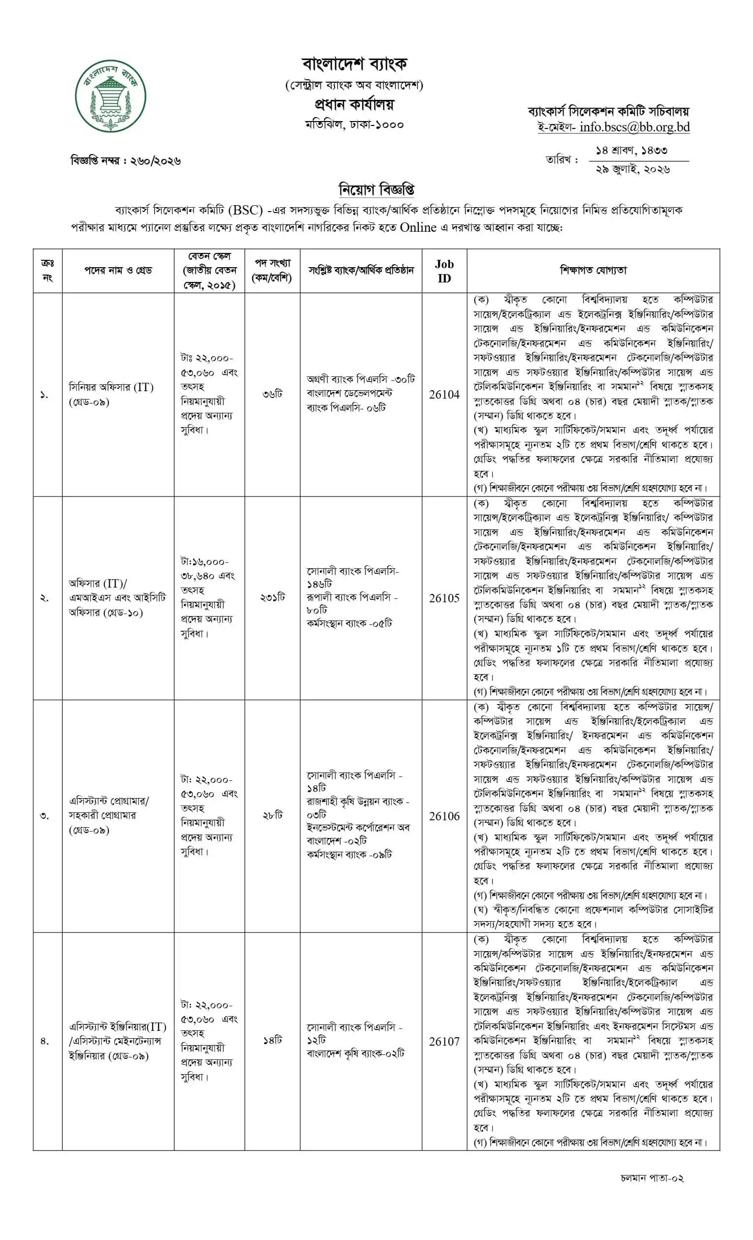 BB Job Opportunities 2026