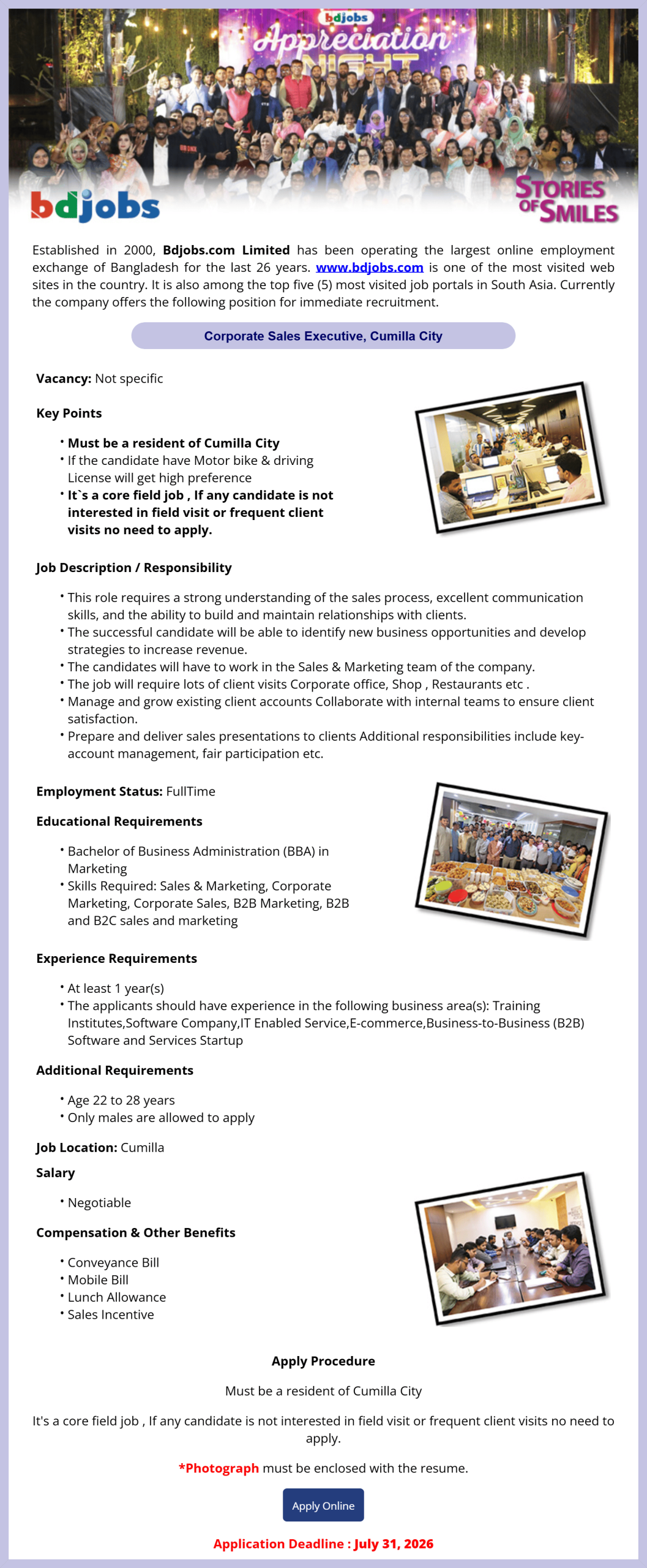 Bdjobscom Limited Job Opportunities 2026