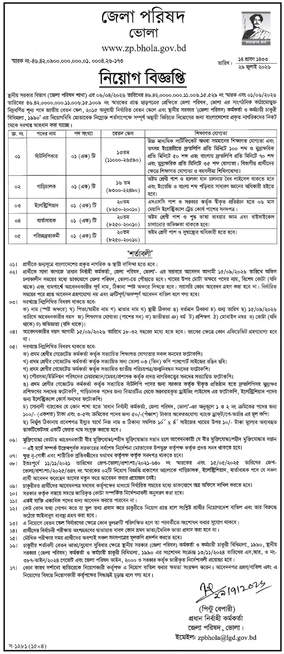 Zila Parishad Job Opportunities 2026