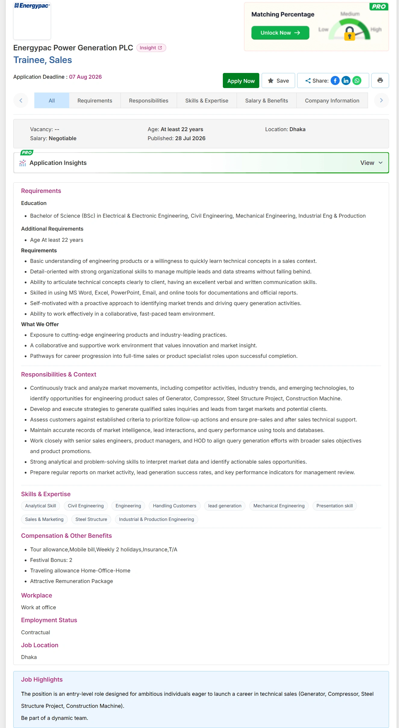 Energypac PLC Job Opportunities 2026