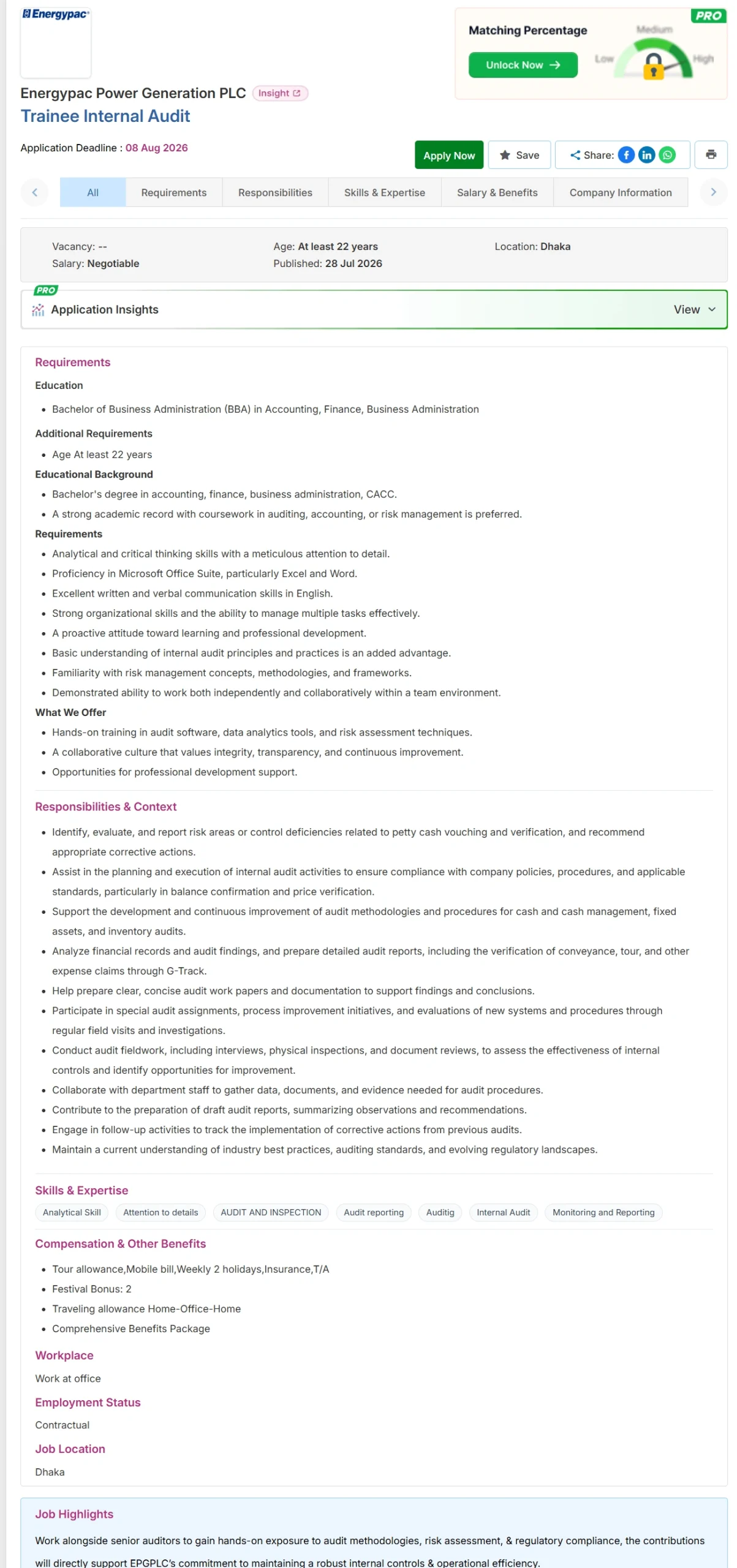 Energypac PLC Job Opportunities 2026