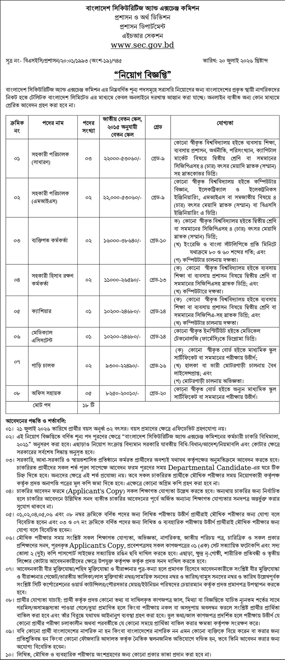 SEC Job Opportunities 2026