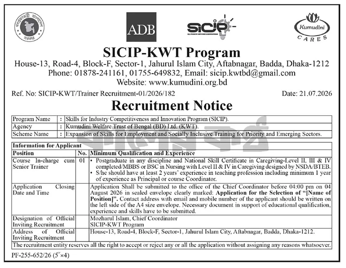 SICIP Job Opportunities 2026