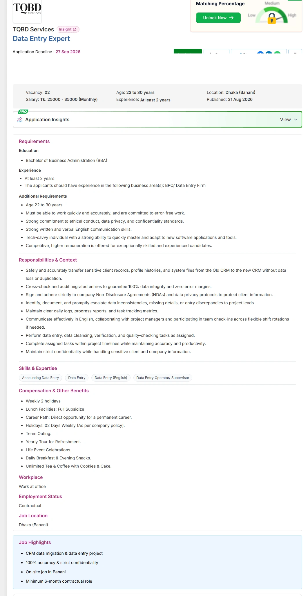 TQBD Job Opportunities 2026