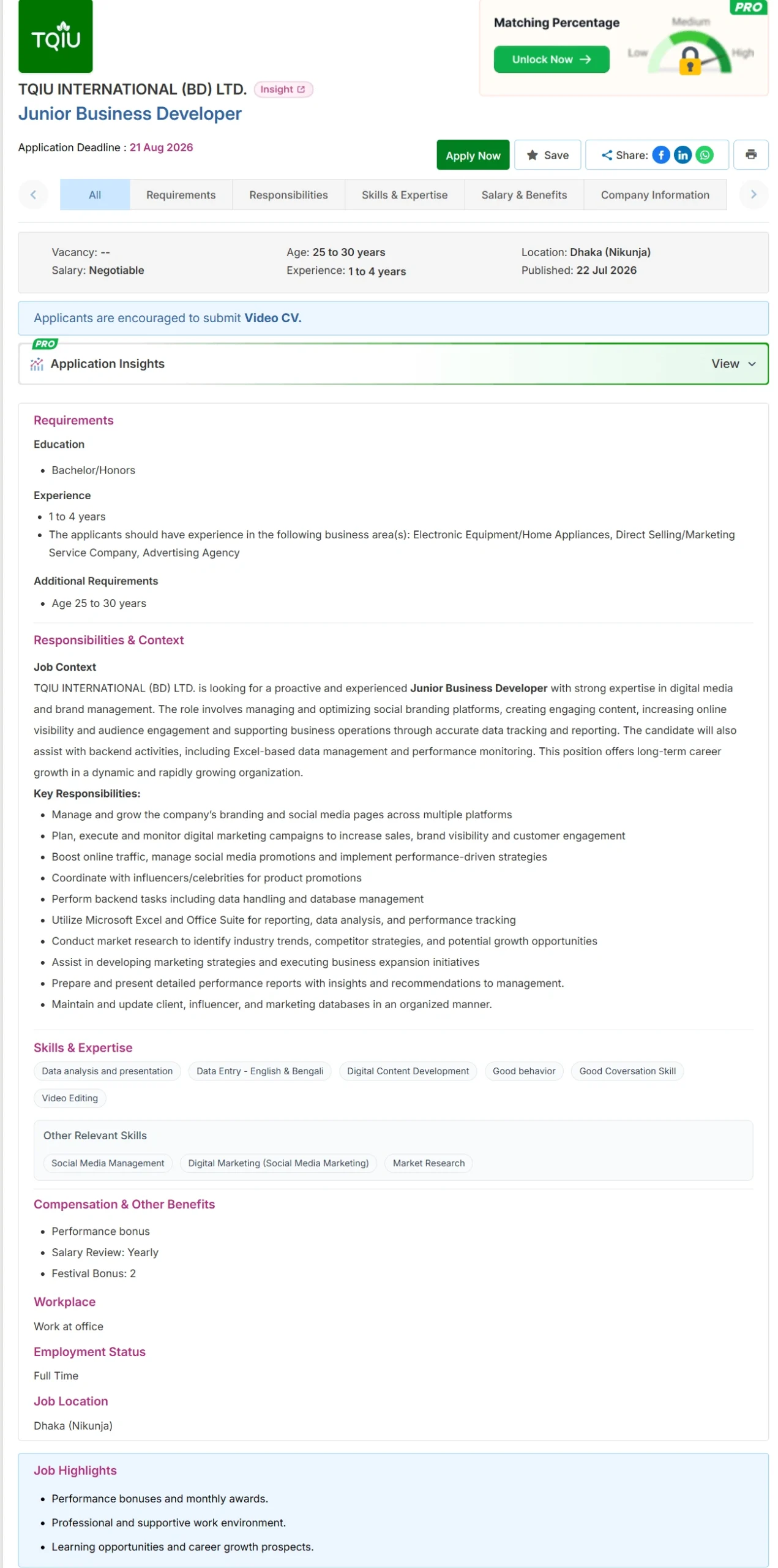 TQIU Job Opportunities 2026