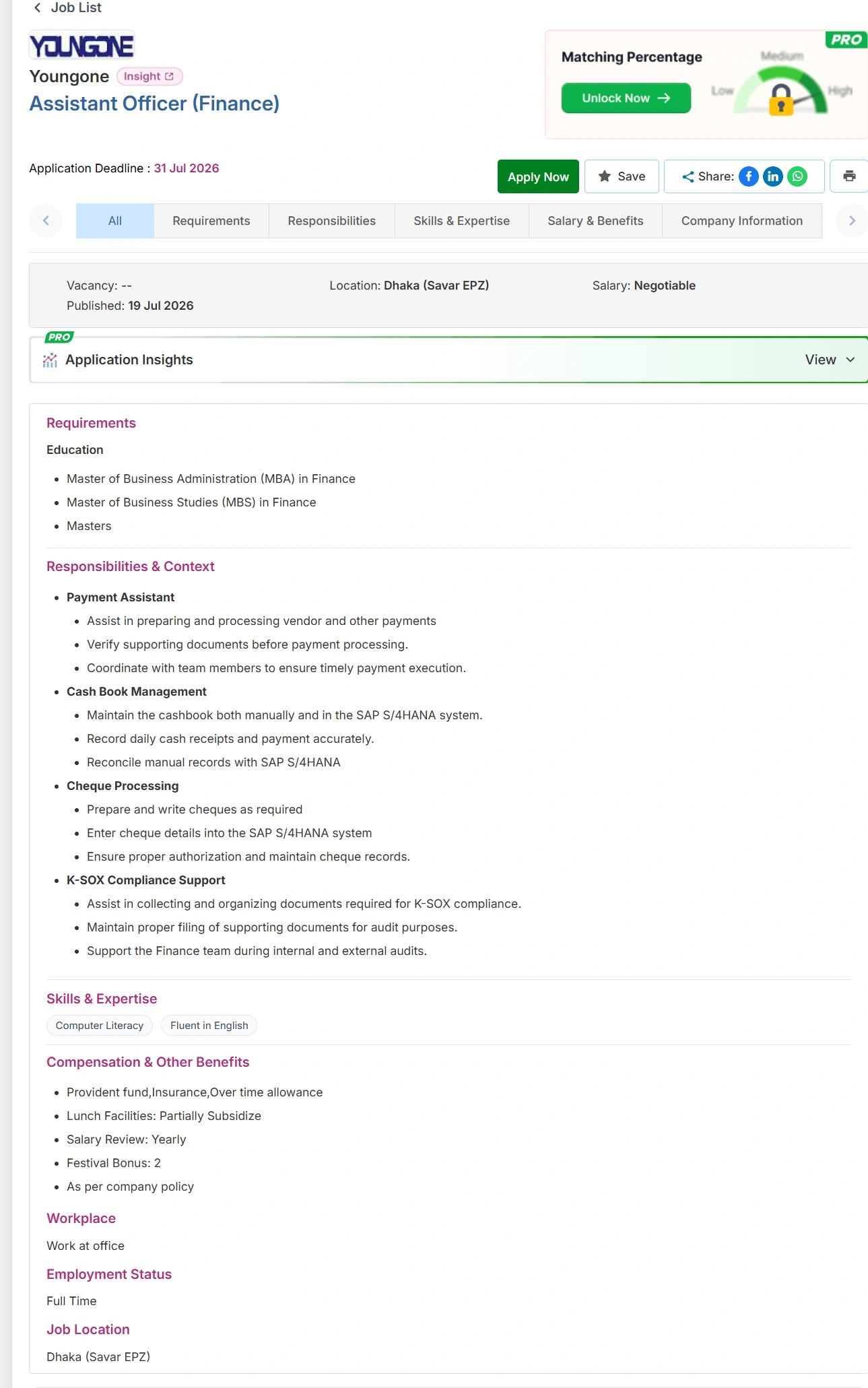Youngone Group Job Opportunities 2026