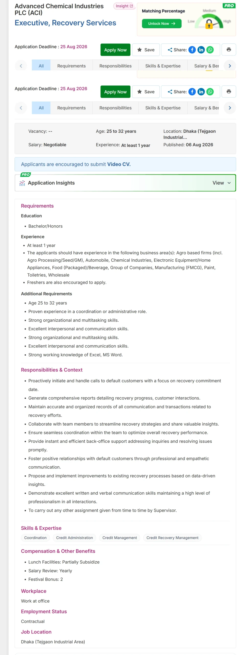  ACI PLC Job Opportunities 2026