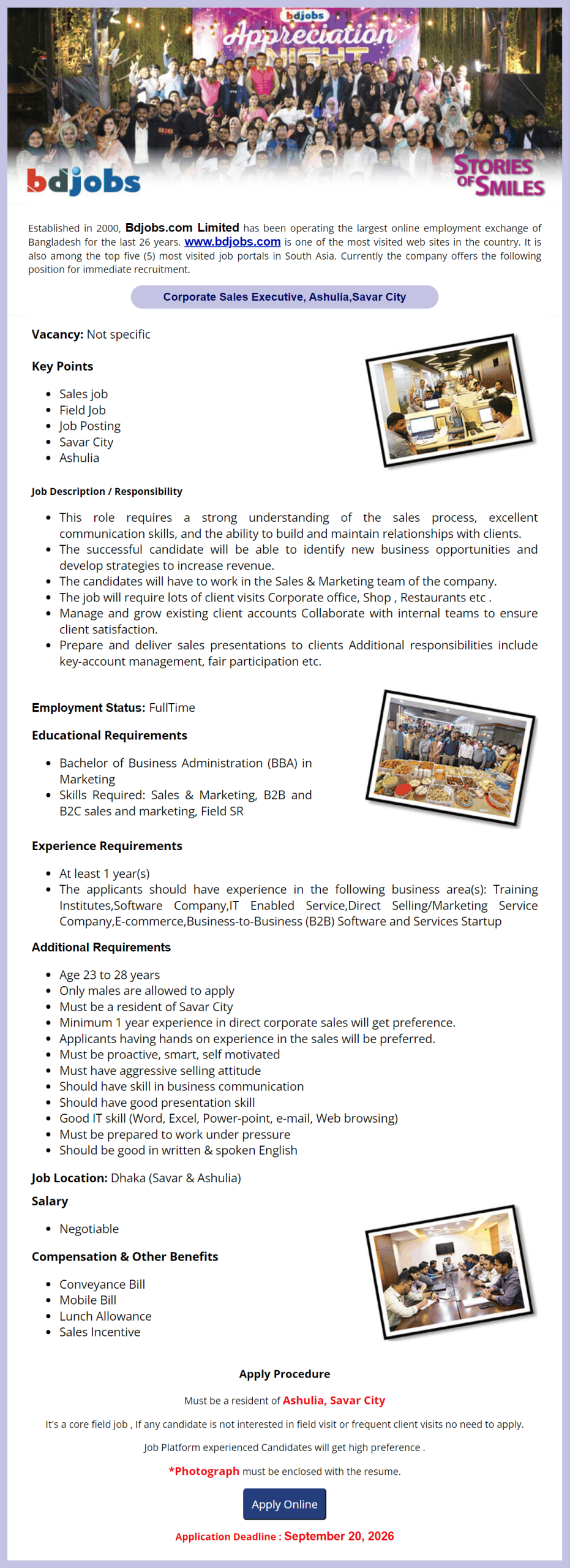 Bdjobscom Limited Job Opportunities 2026