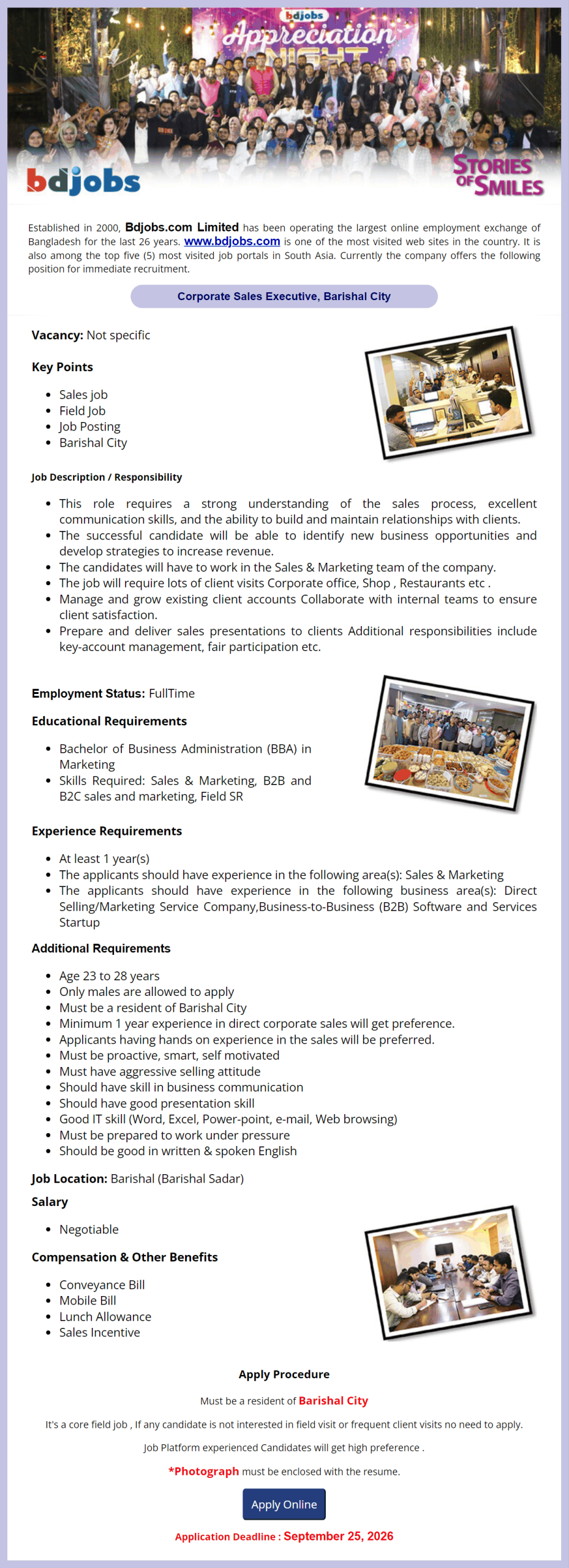 Bdjobscom Limited Job Opportunities 2026
