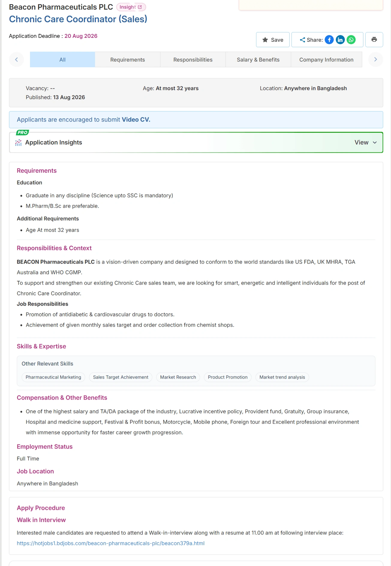  Beacon Pharmaceuticals Job Opportunities 2026