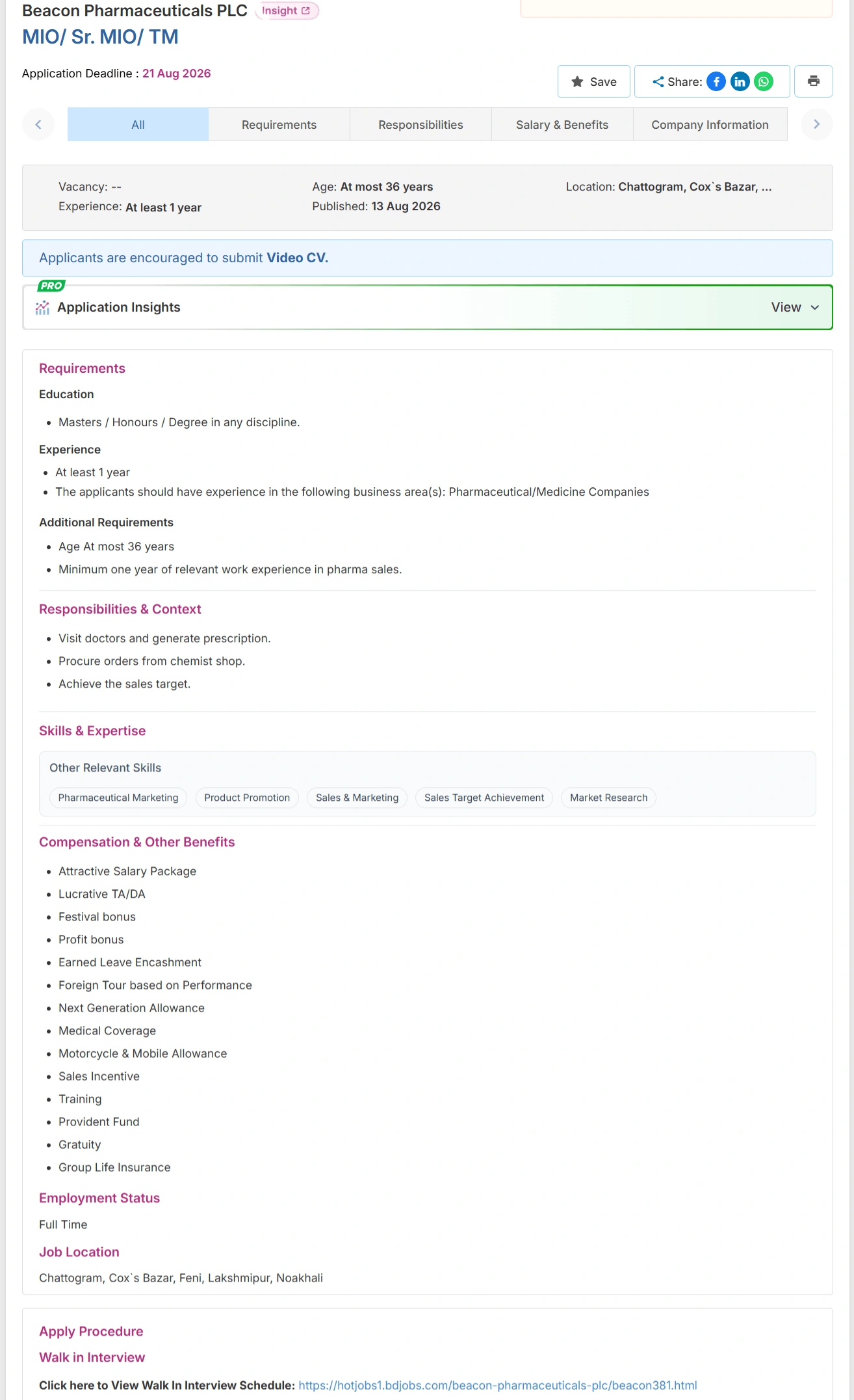 Beacon Pharmaceuticals Job Opportunities 2026