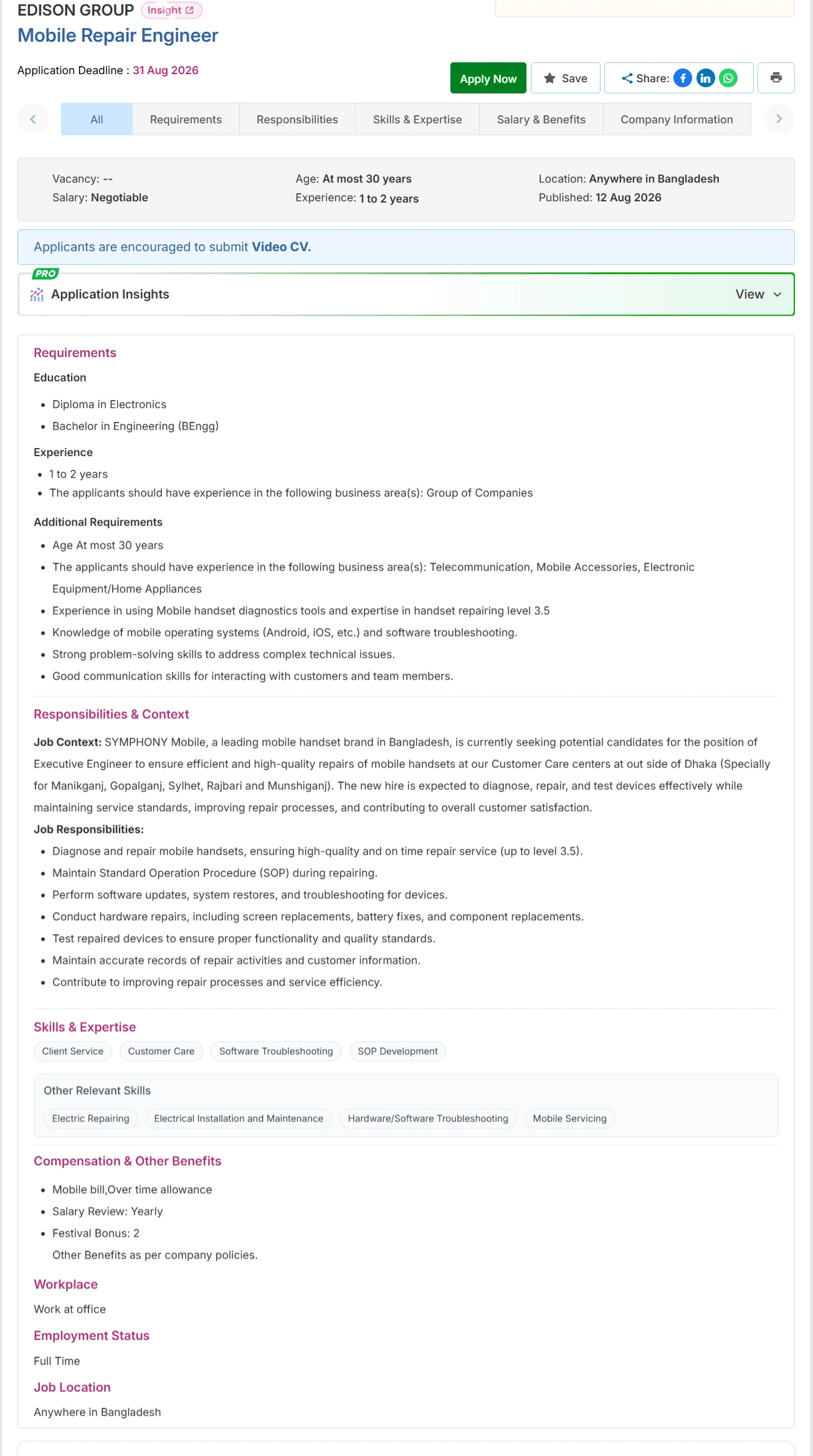 EDISON Group Job Opportunities 2026