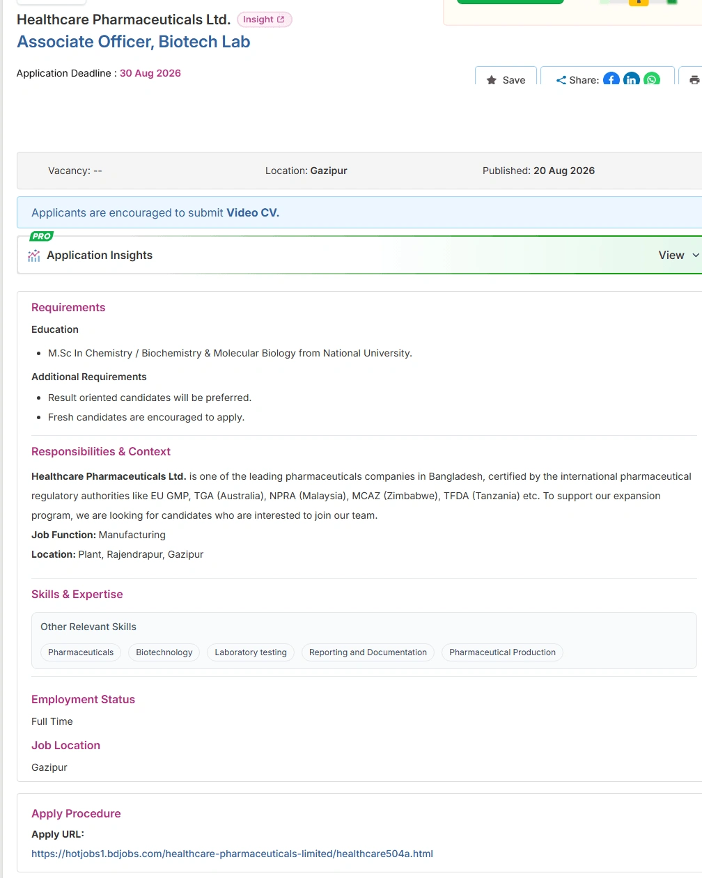 Healthcare Pharmaceuticals Job Opportunities 2026