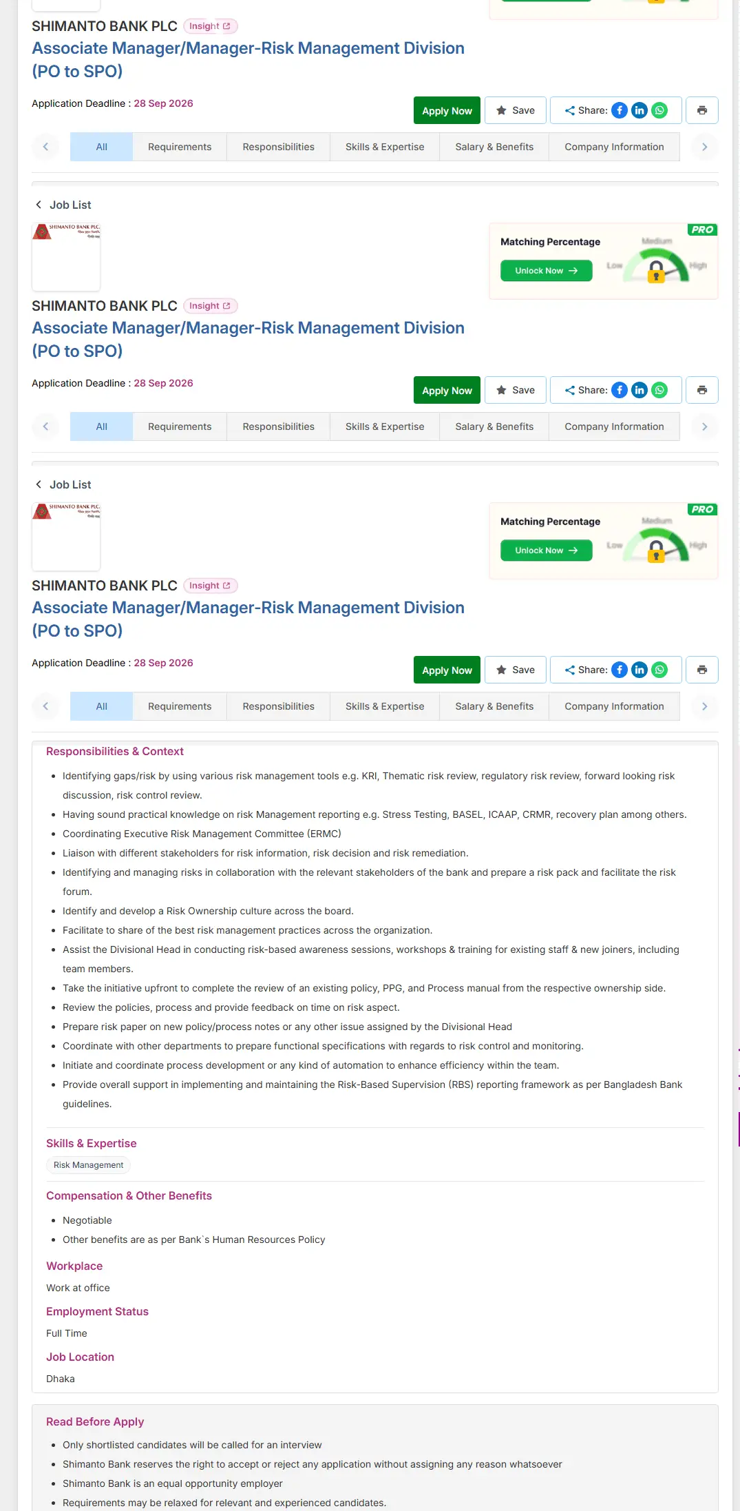 Shimanto Bank PLC Job Opportunities 2026