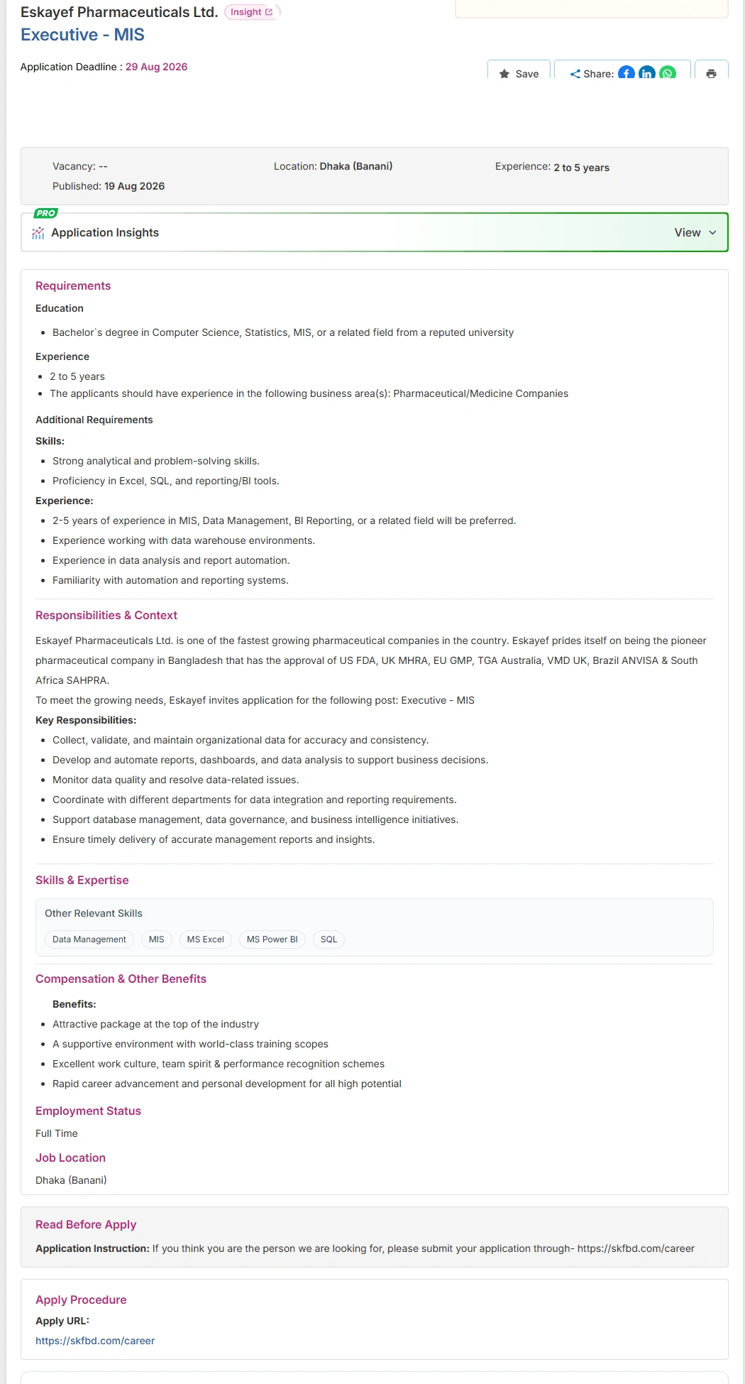  Eskayef Pharmaceuticals Job Opportunities 2026