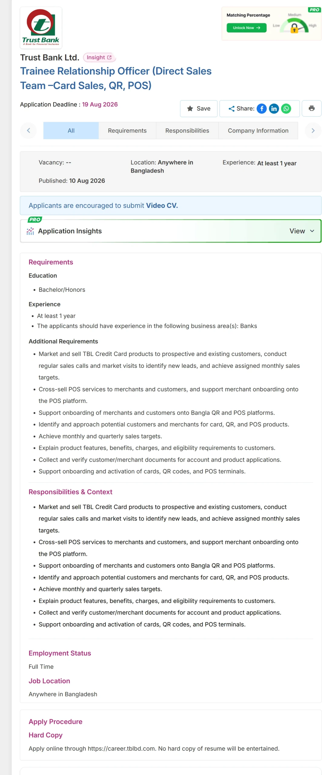 Trust Bank Job Opportunities 2026