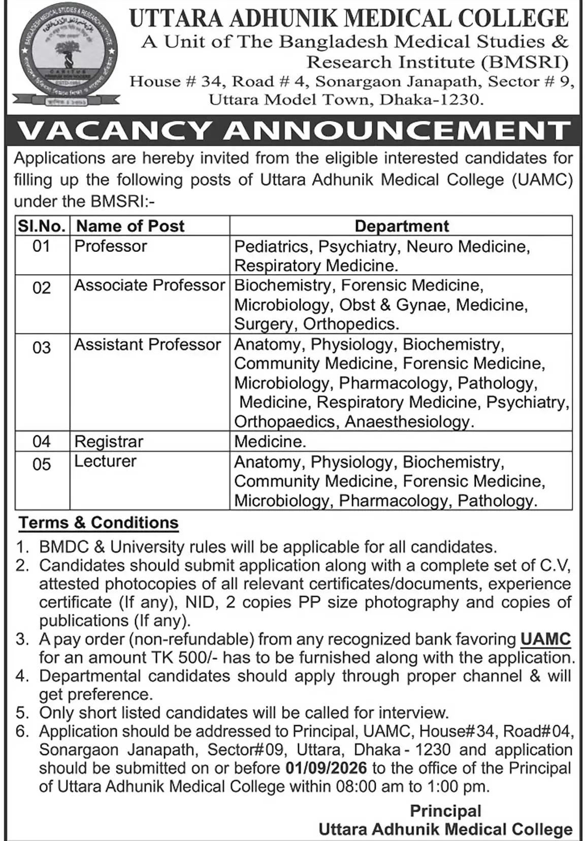 AMCH Job Opportunities 2026