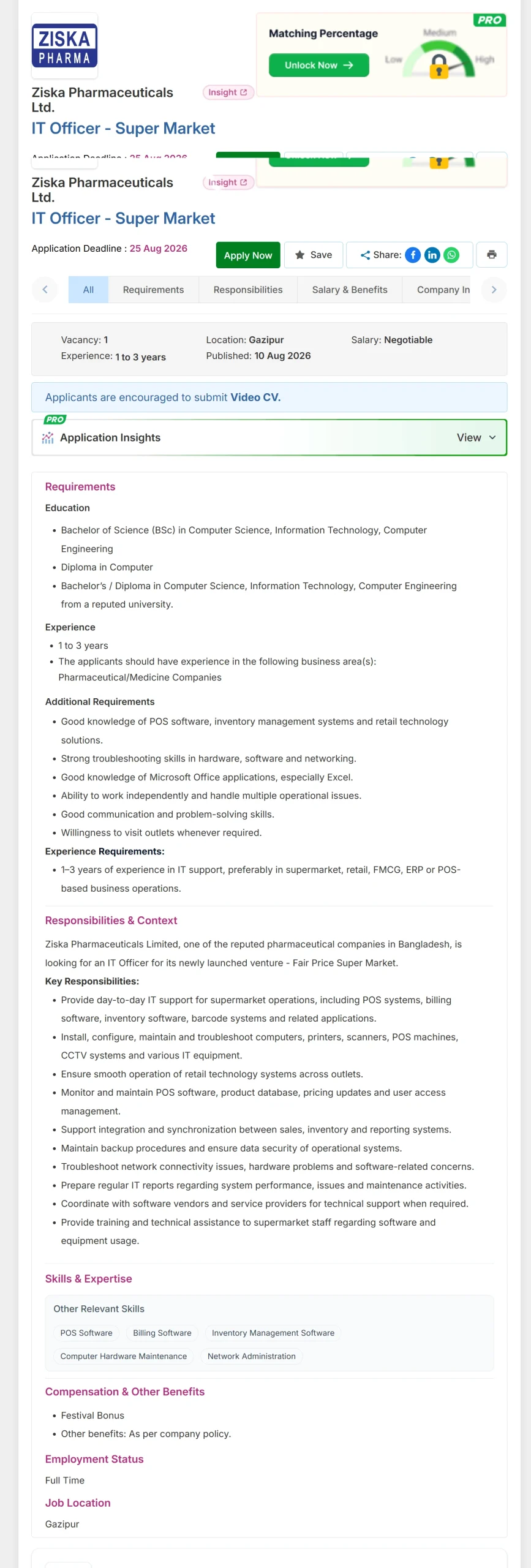 Ziska Pharma Job Opportunities 2026