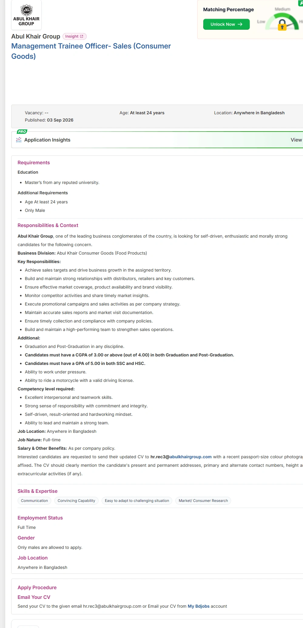 Abul Khair Group Job Opportunities 2026