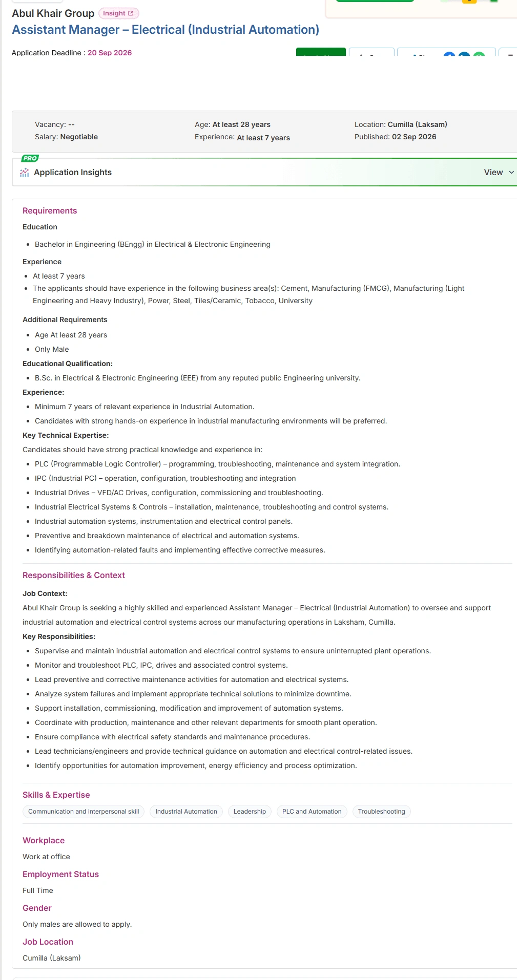 Abul Khair Group Job Opportunities 2026