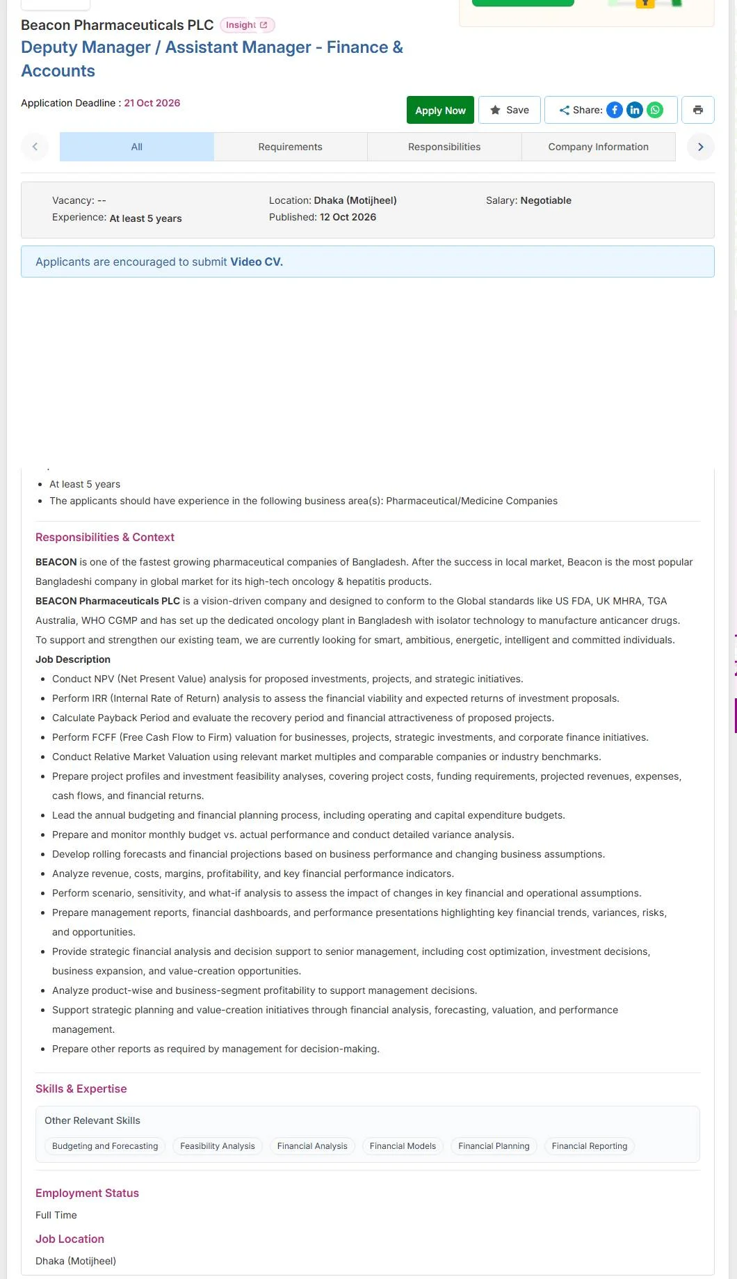 Beacon Pharmaceuticals Job Opportunities 2026