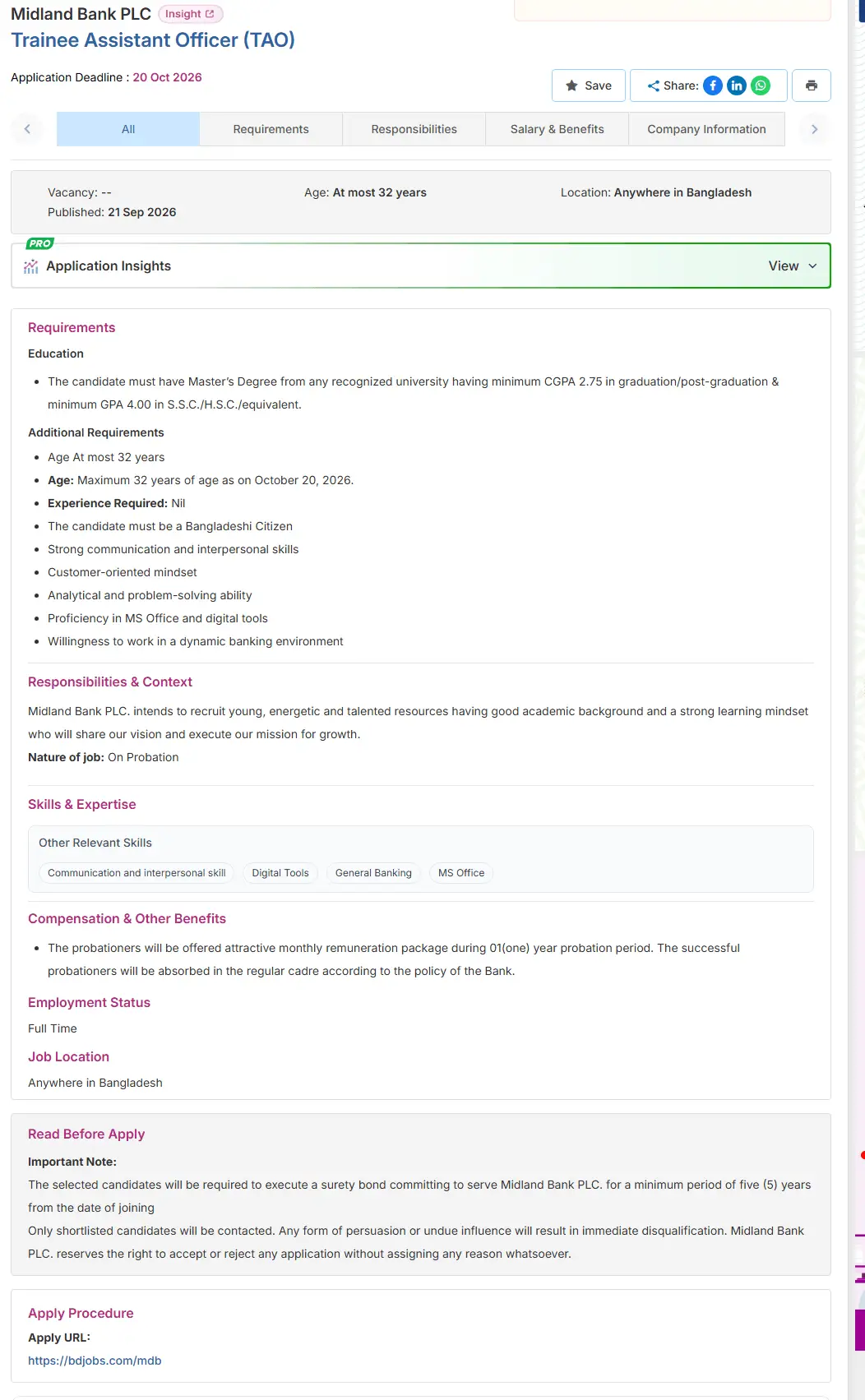 Midland Bank PLC Job Opportunities 2026