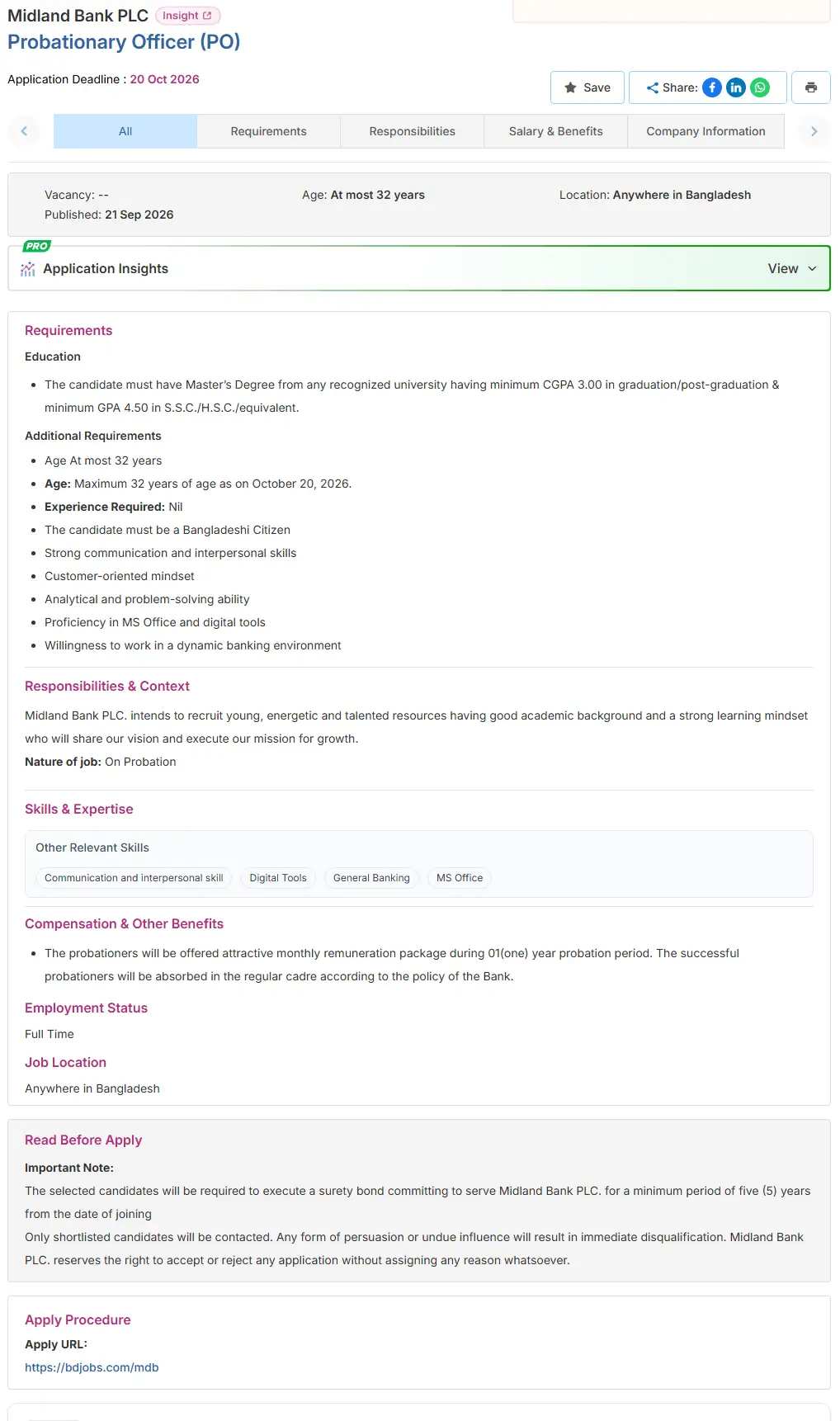 Midland Bank PLC Job Opportunities 2026