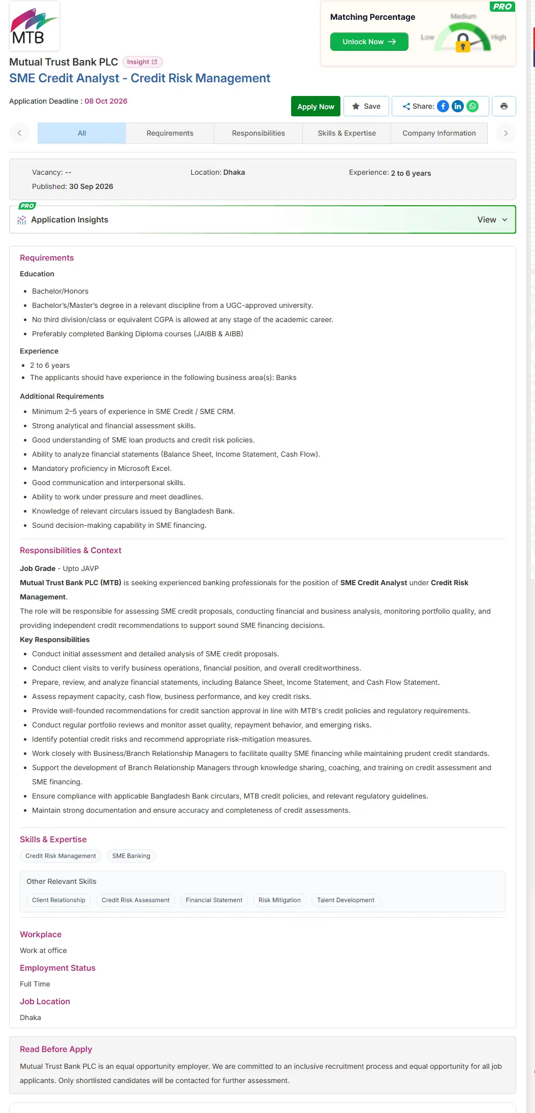  Mutual Trust Bank PLC Job Opportunities 2026