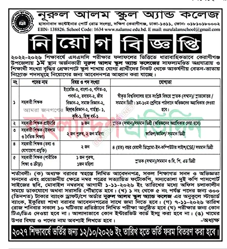 All School and College Job Opportunities 2026