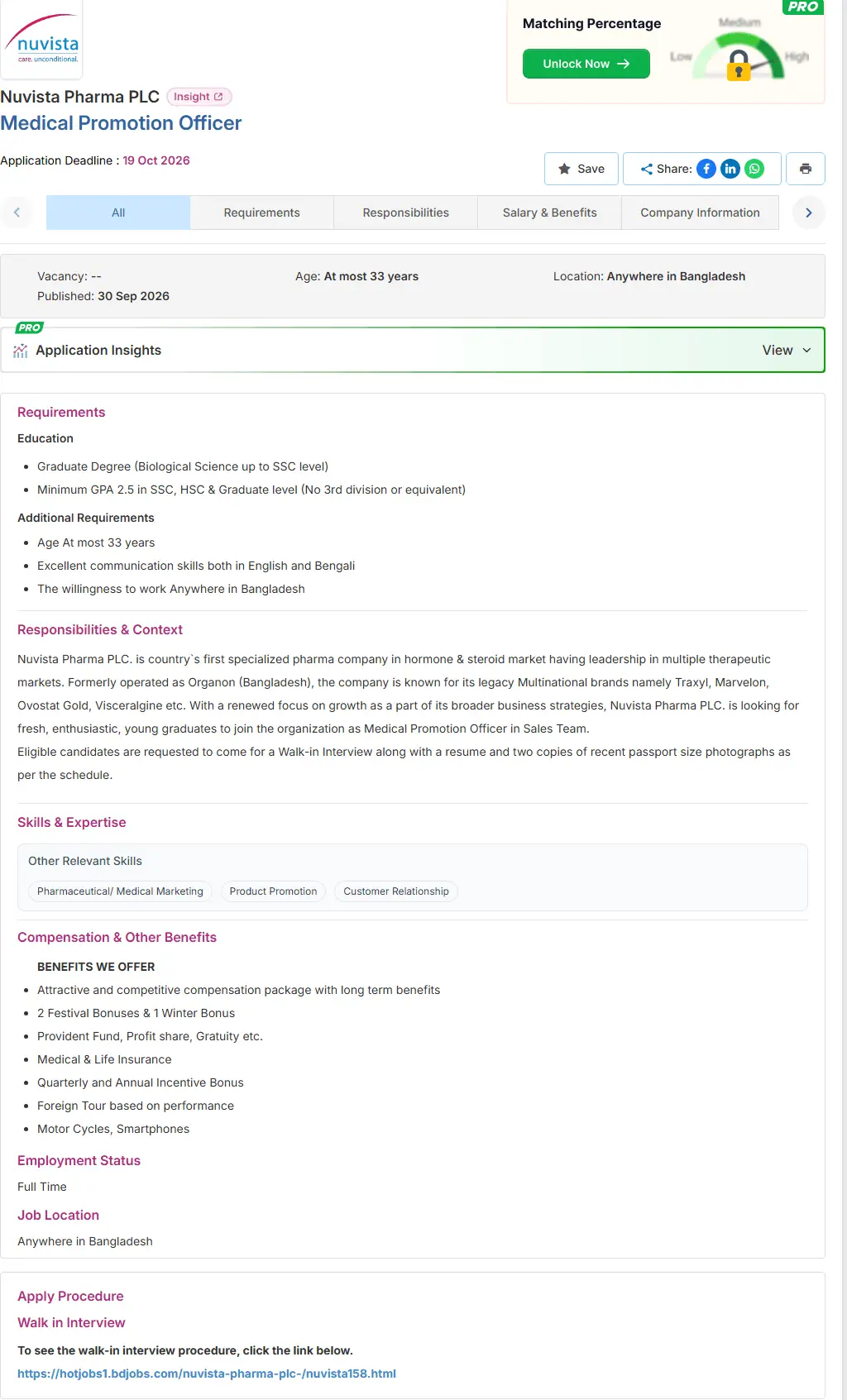 Nuvista Pharma Job Opportunities 2026