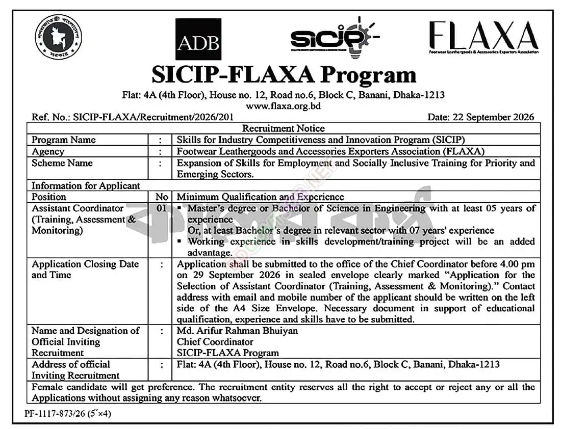 SICIP Job Opportunities 2026