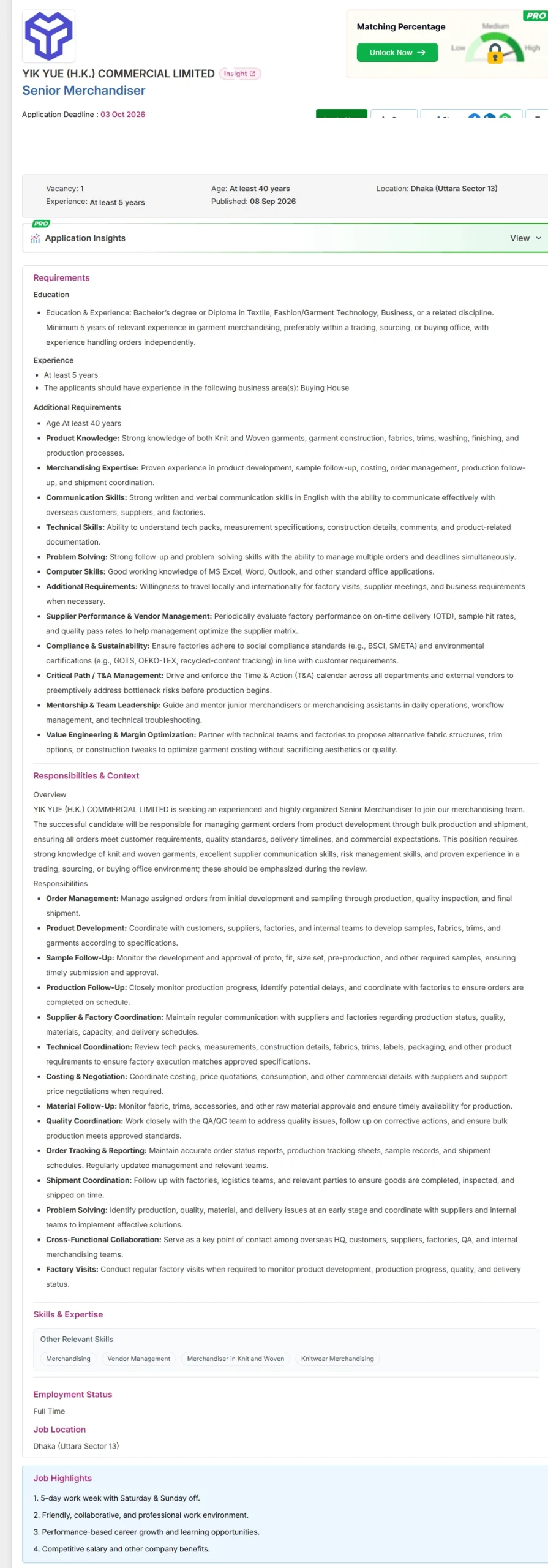 YIK YUE COMMERCIAL LIMITED Job Opportunities 2026
