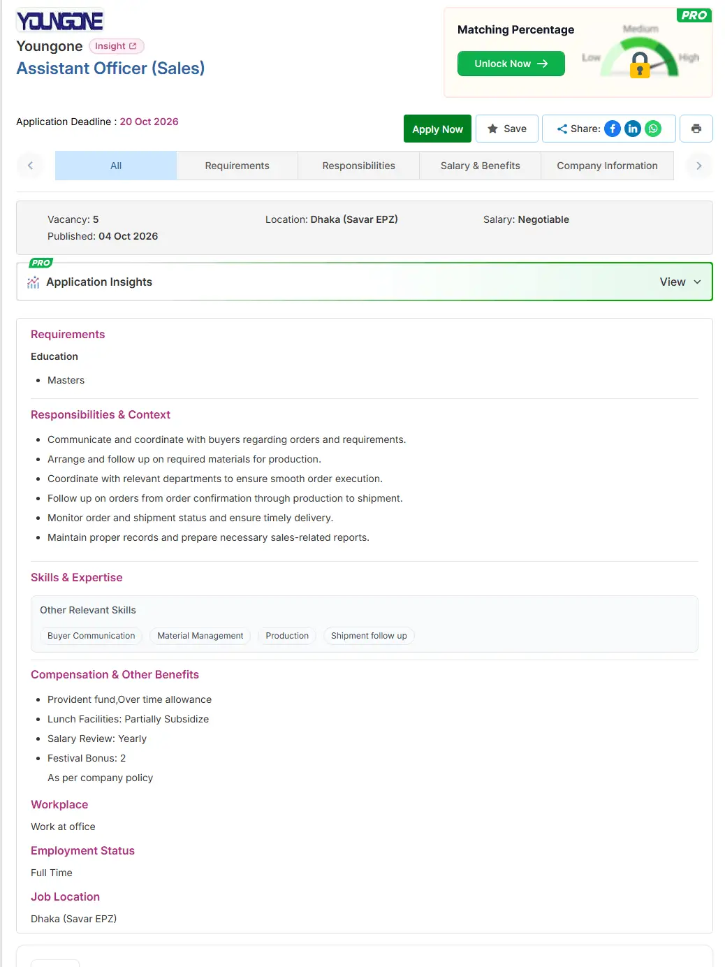 Youngone Group Job Opportunities 2026