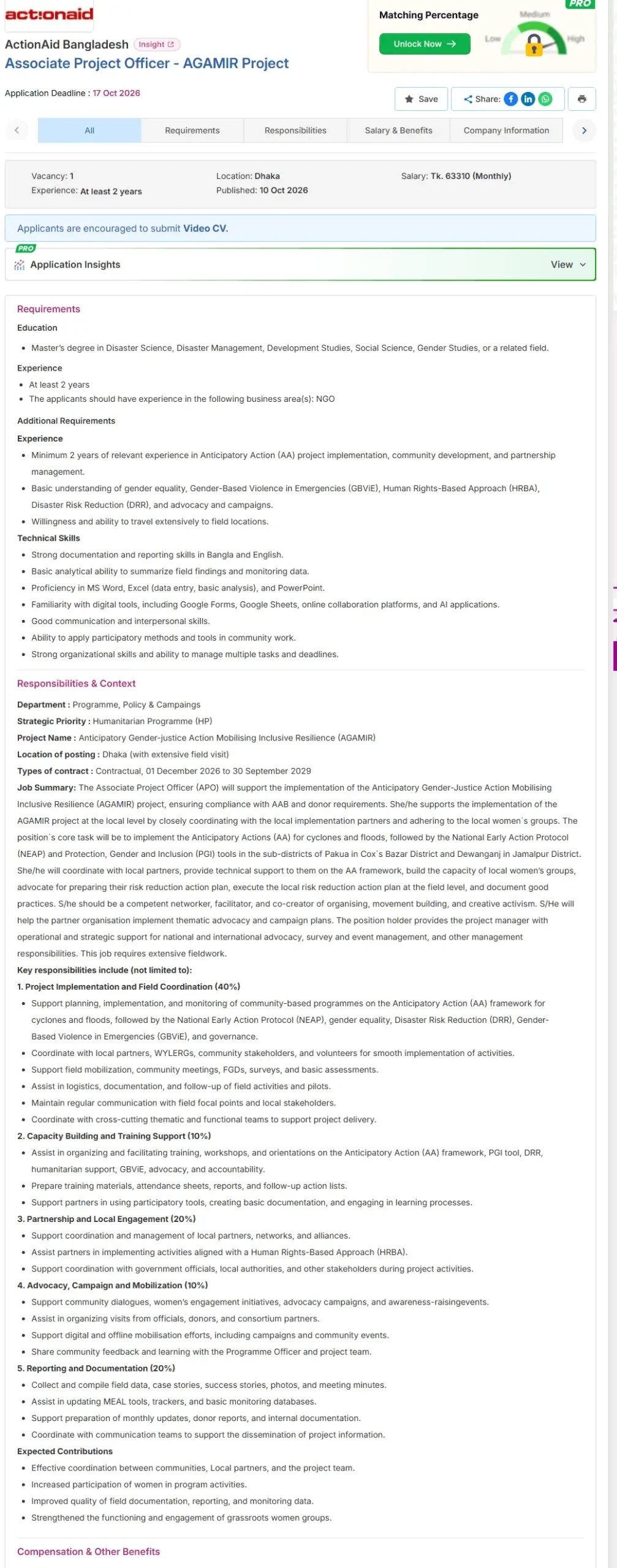 Actionaid Job Opportunities 2026